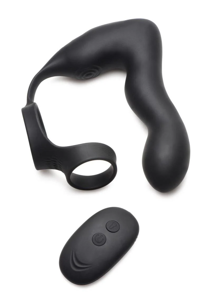 10x INFLATABLE + VIBRATING PROSTATE PLUG w/ Cock and Ball Ring BY SWELL - Image 3