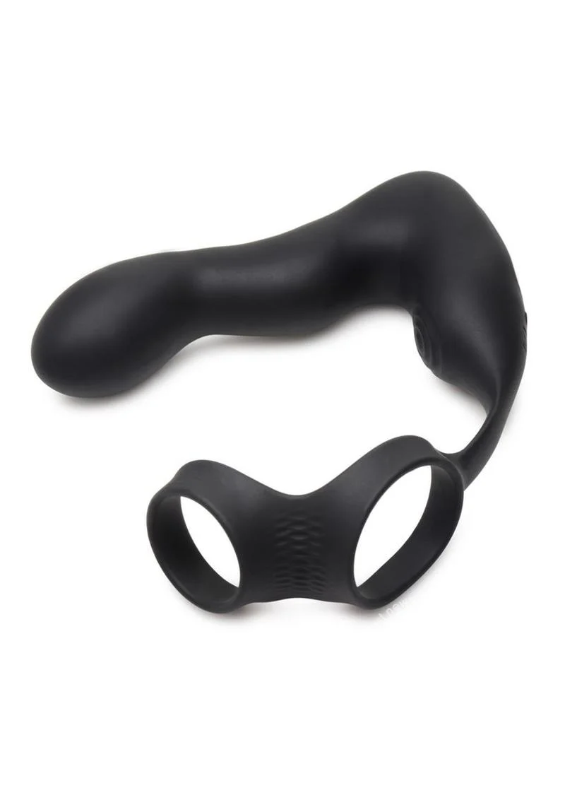 10x INFLATABLE + VIBRATING PROSTATE PLUG w/ Cock and Ball Ring BY SWELL - Image 4