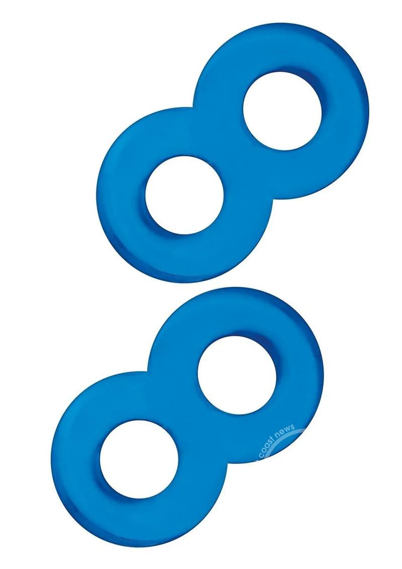 2-Pack Duo Cock And Ball Stamina Enhancement Ring by Blue Line - Image 2