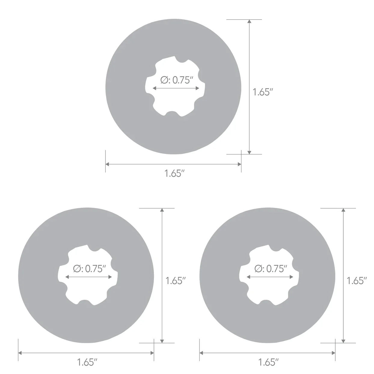 3-Pack Ribbed Rider Cock Ring Set by Blue Line - Image 6