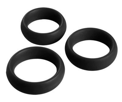 3 Piece Silicone Cock Ring Set - Image 3