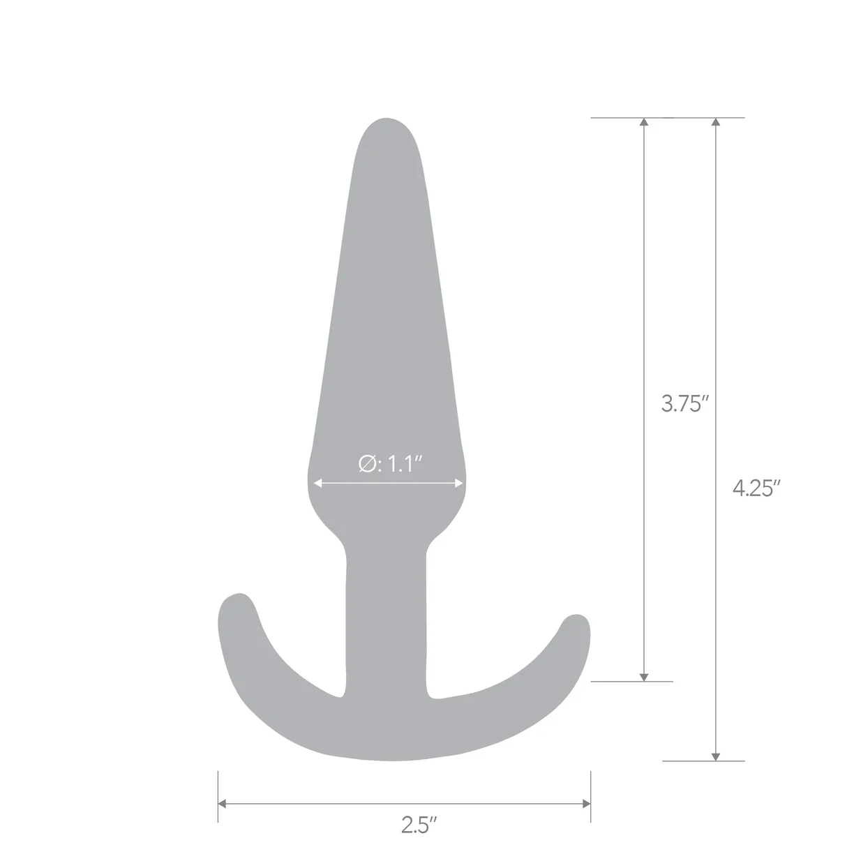 4.25" Slim Tapered Butt Plug by Blue Line - Image 5