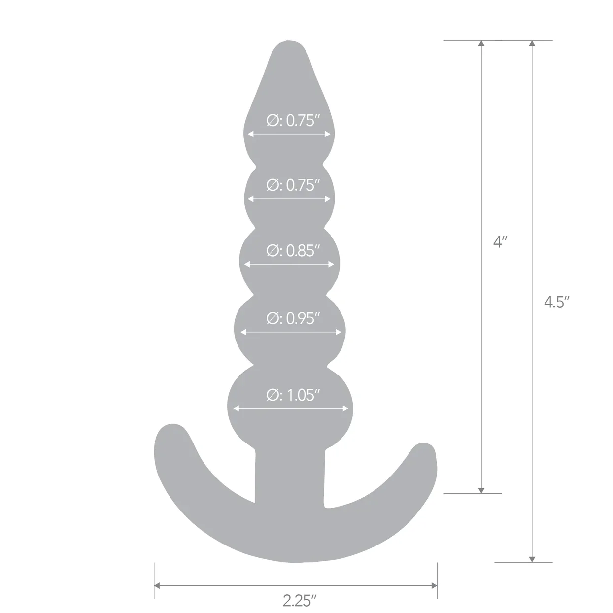 4.5" Medium Beaded Plug by Blue Line - Image 5