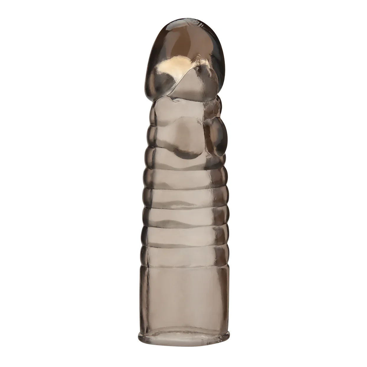 6" Ribbed Realistic Penis Enhancing Sleeve Extension by Blue Line - Image 4