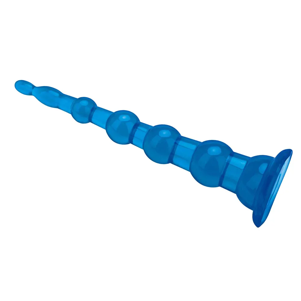 8.5" Anal Beades With Suction Base by Blue Line - Image 3