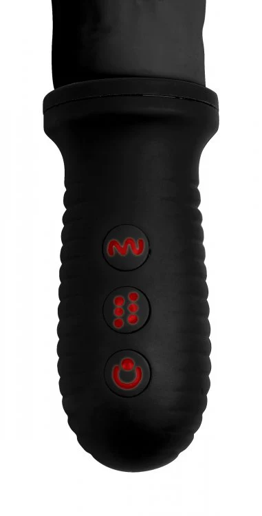 8X Auto Pounder Vibrating and Thrusting Dildo with Handle by Master Series - BLACK - Image 5