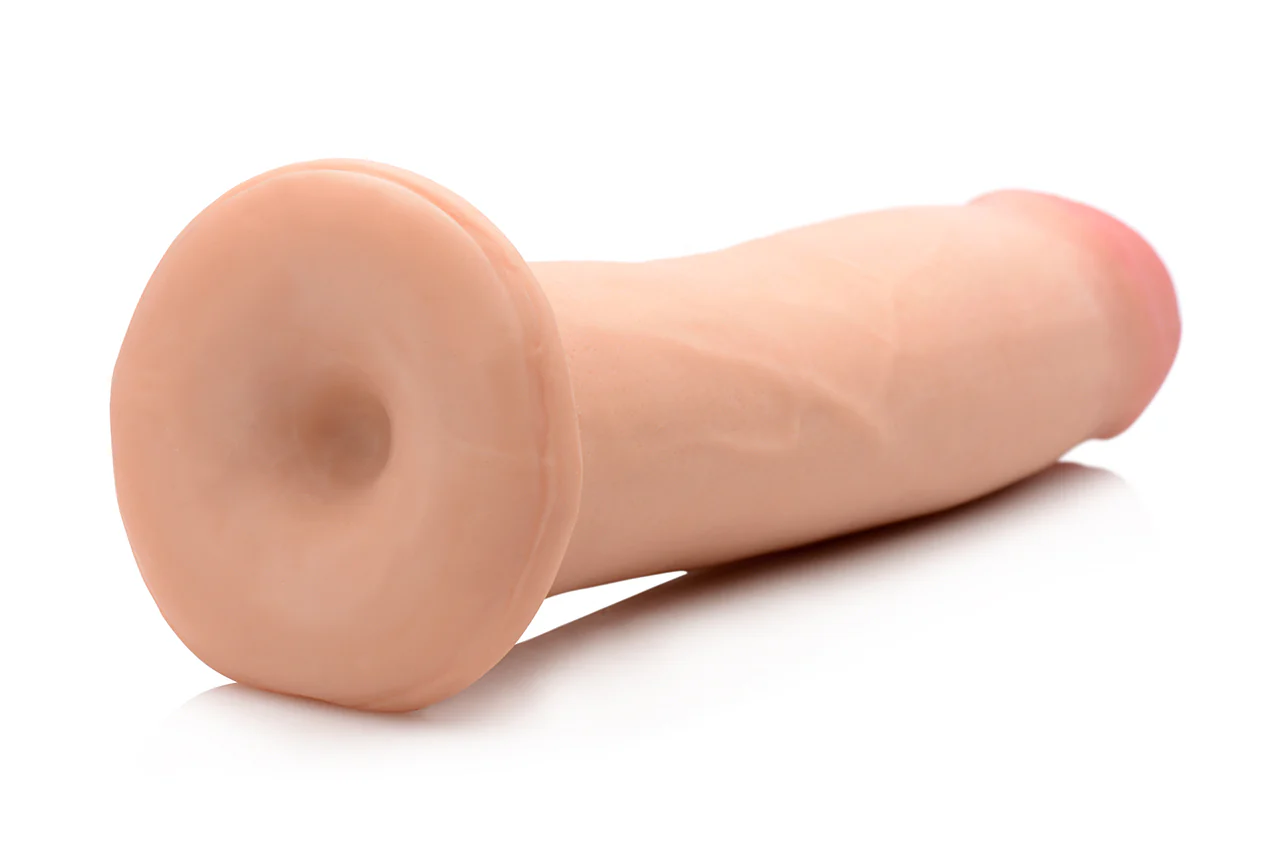 9 Inch Ultra Real Dual Layer Suction Cup dildo w/o Balls by USA Cocks - Light Skin Tone - Image 2