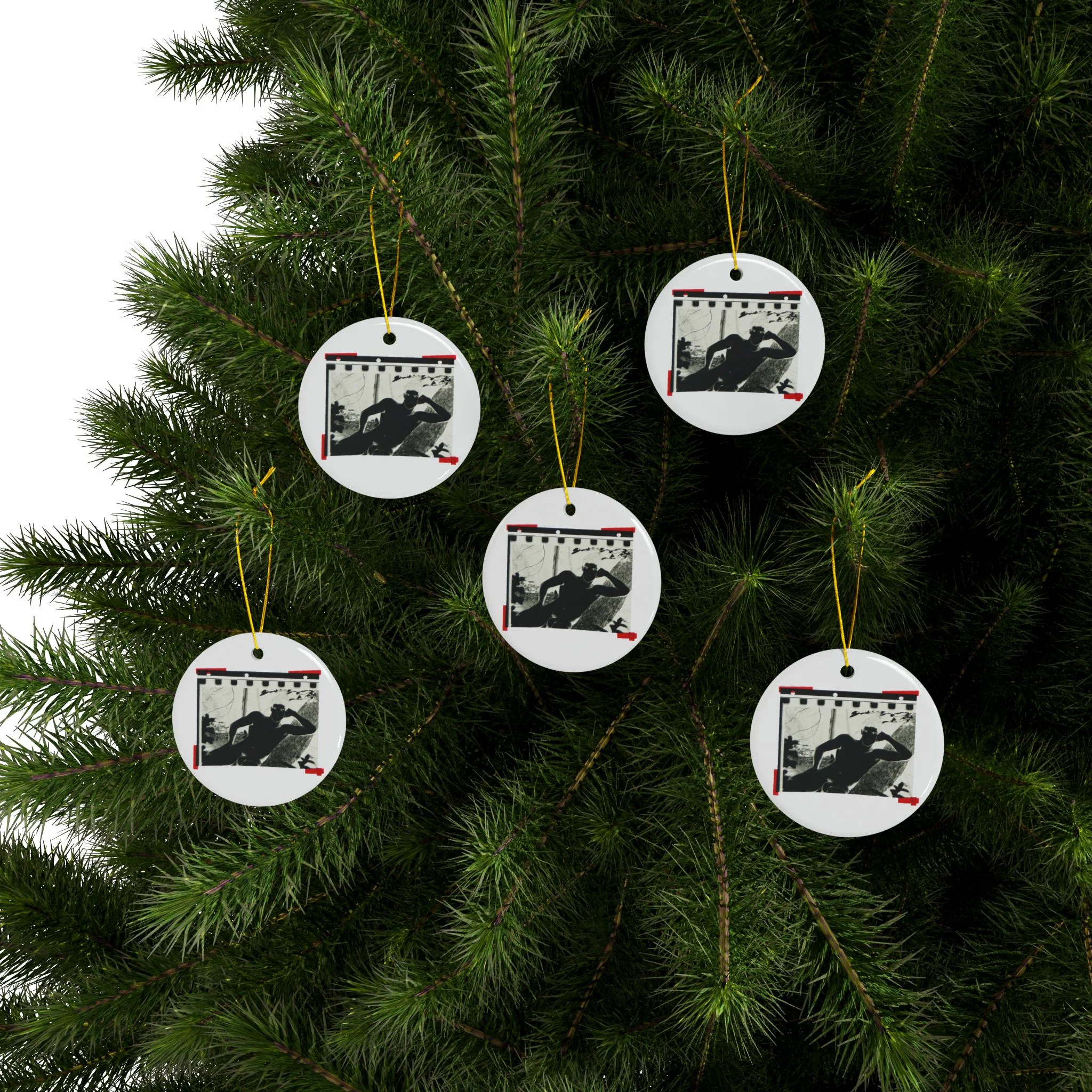 90S VINTAGE GAY PORN TRANSPARENCY #2 Ceramic Ornaments (1pc, 3pcs, 5pcs, 10pcs) - Image 12