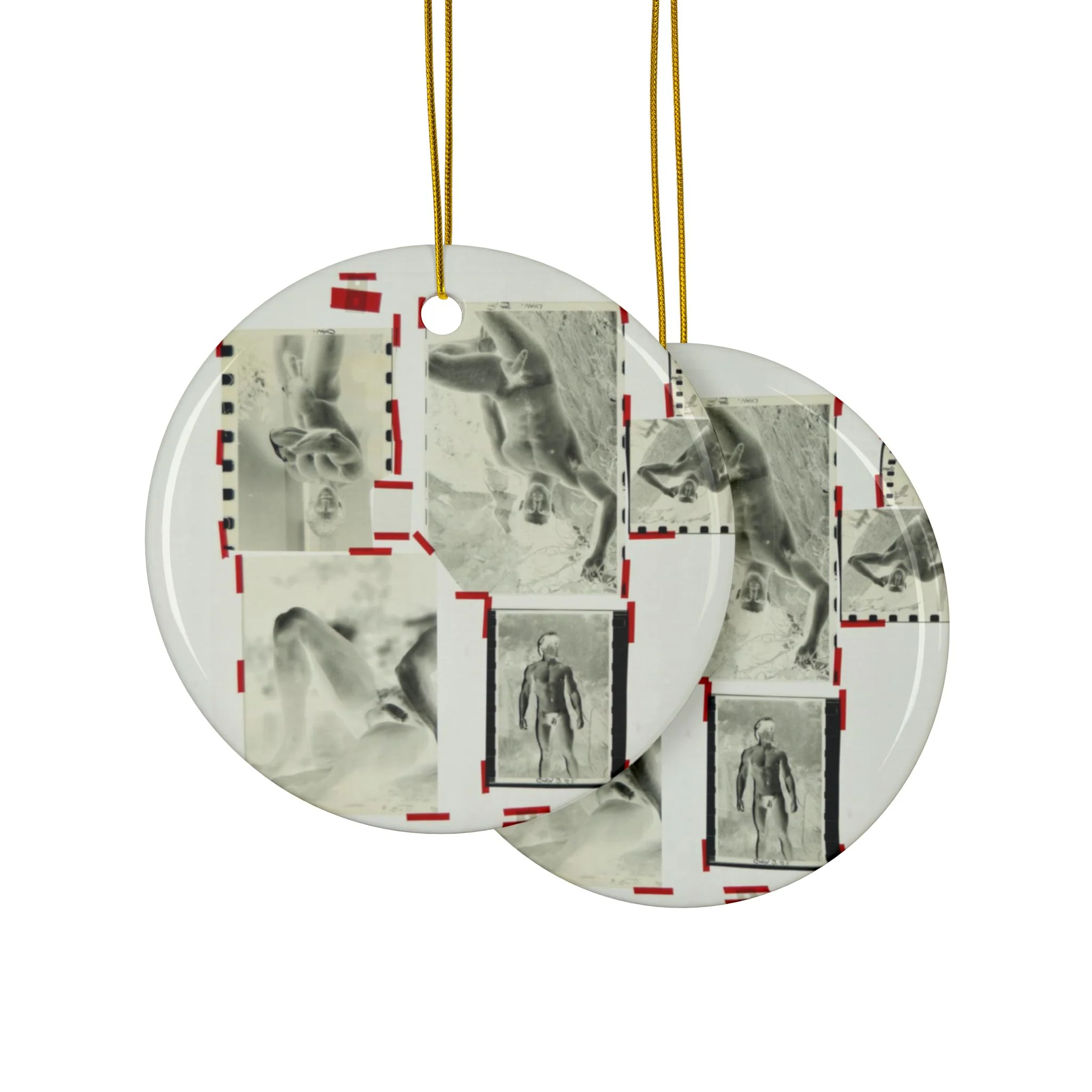 90S VINTAGE GAY PORN TRANSPARENCY #3 Ceramic Ornaments (1pc, 3pcs, 5pcs, 10pcs) - Image 7
