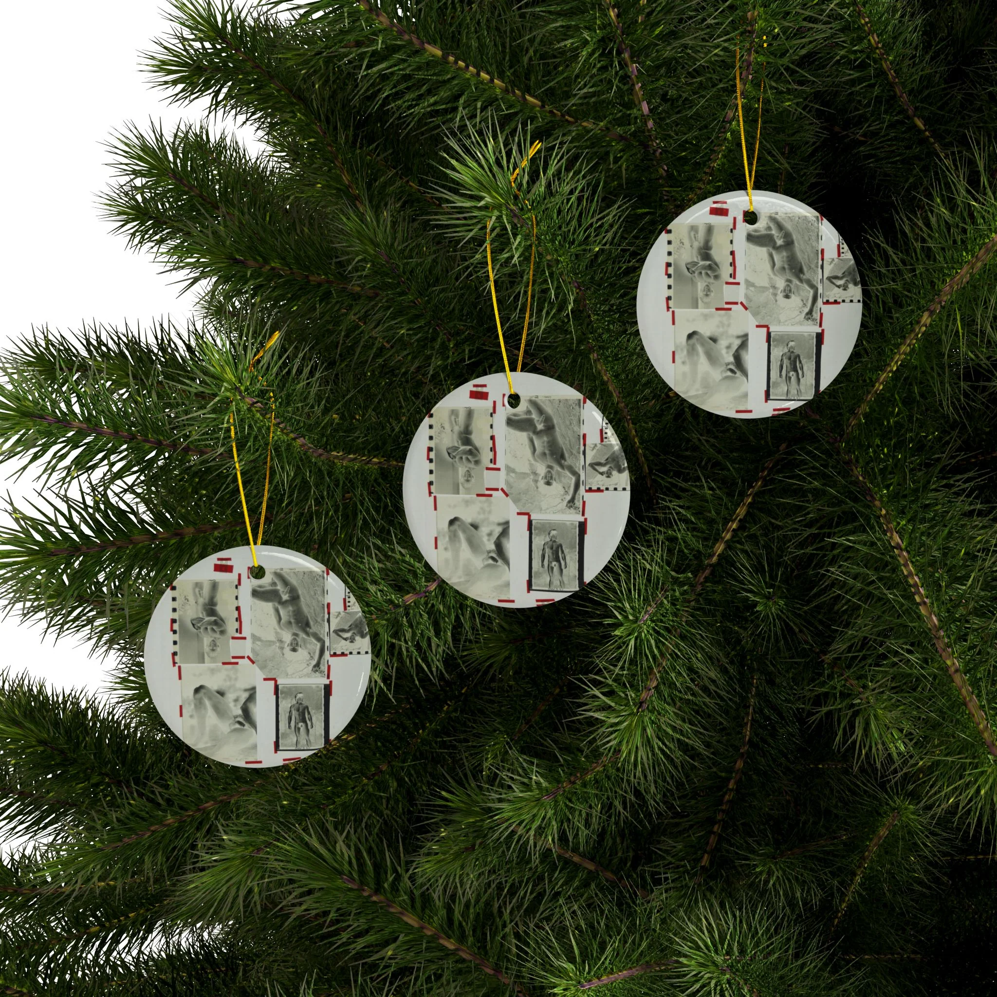 90S VINTAGE GAY PORN TRANSPARENCY #3 Ceramic Ornaments (1pc, 3pcs, 5pcs, 10pcs) - Image 9