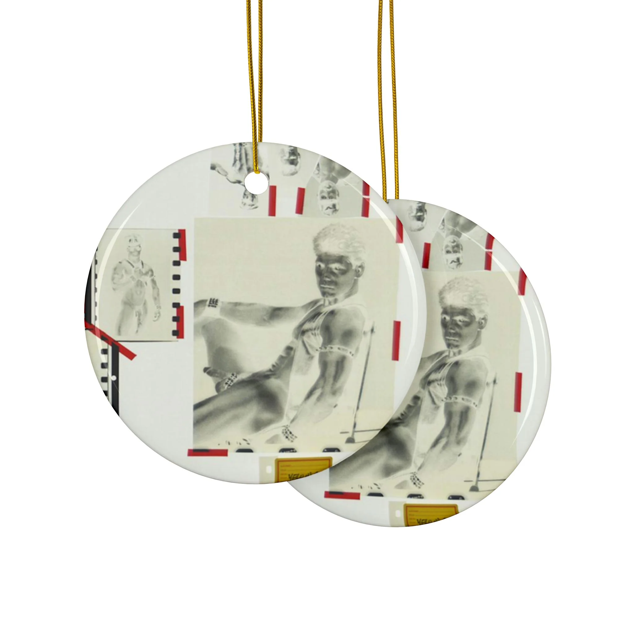 90S VINTAGE GAY PORN TRANSPARENCY #4 Ceramic Ornaments (1pc, 3pcs, 5pcs, 10pcs) - Image 7