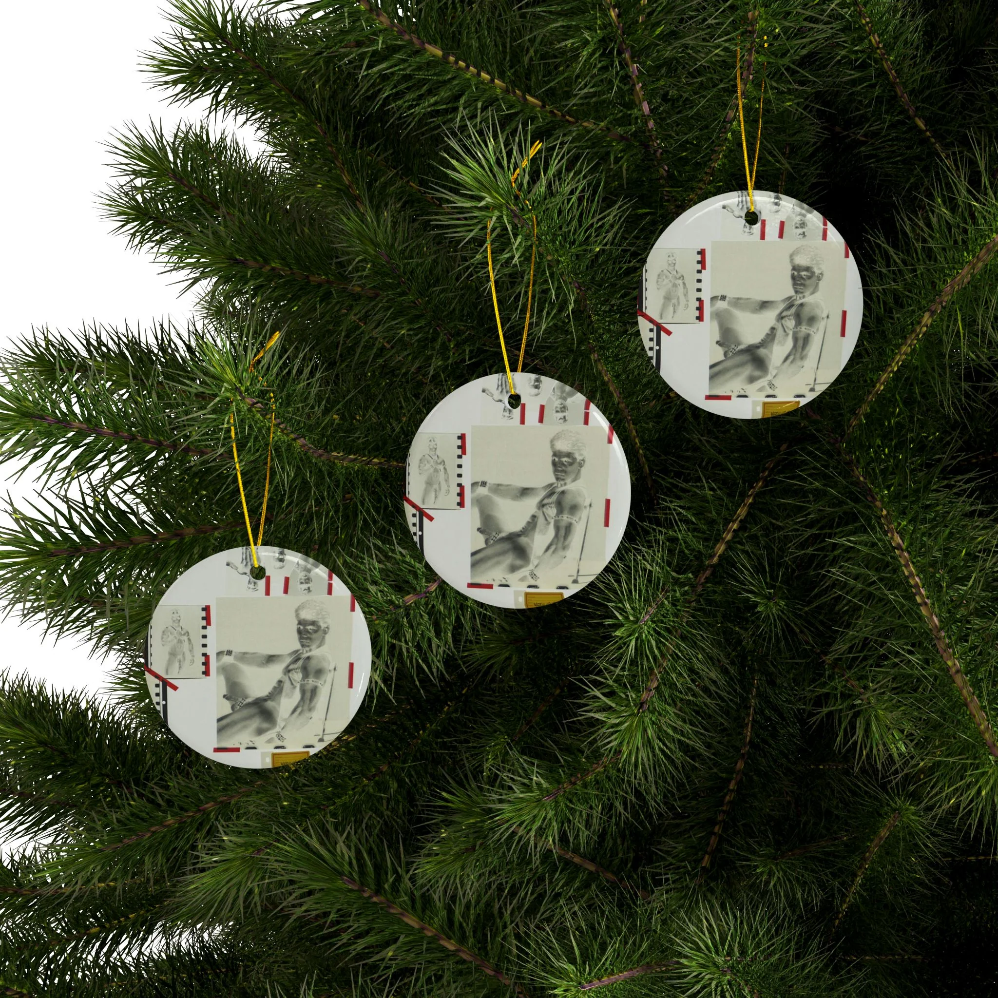 90S VINTAGE GAY PORN TRANSPARENCY #4 Ceramic Ornaments (1pc, 3pcs, 5pcs, 10pcs) - Image 9