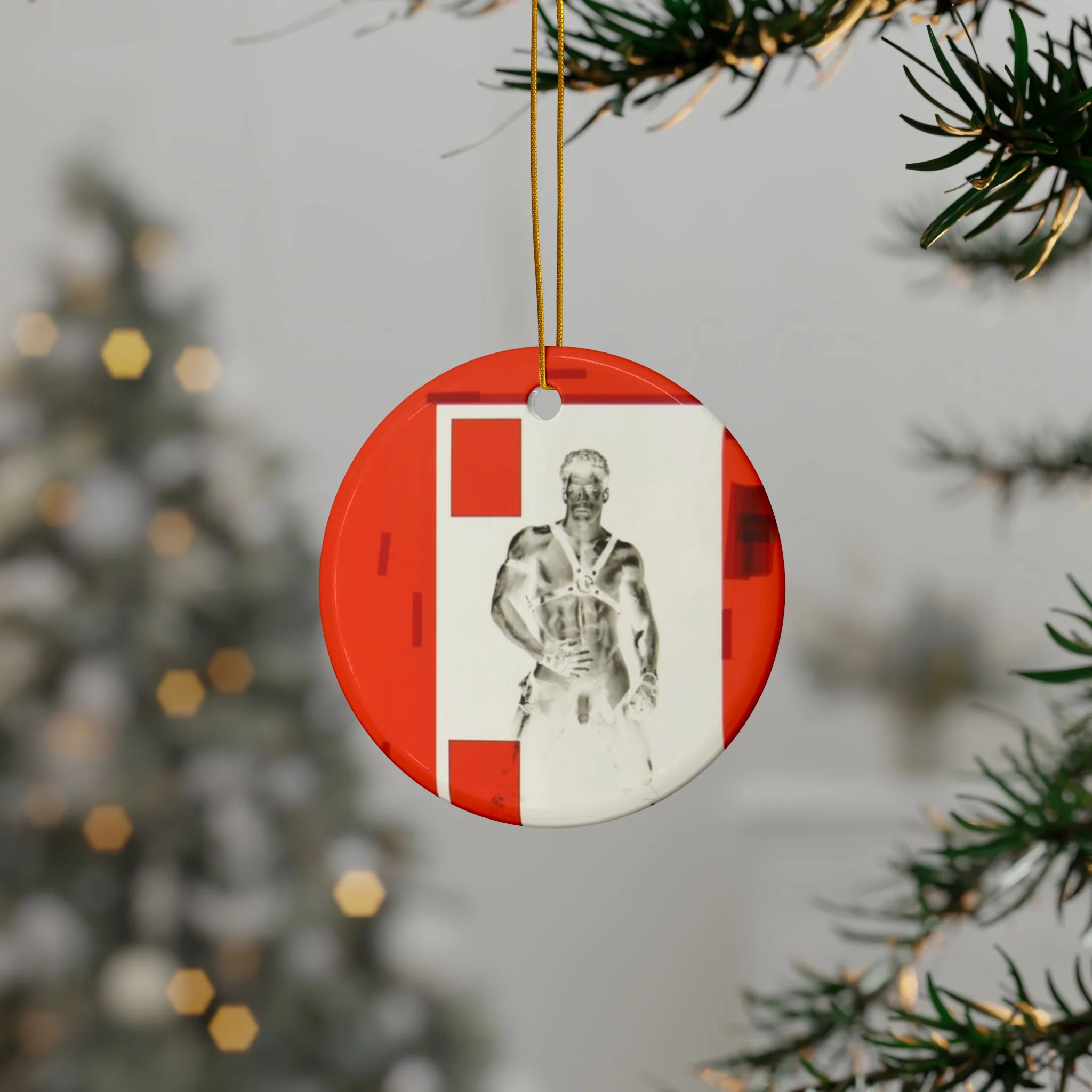 90S VINTAGE GAY PORN TRANSPARENCY #5 Ceramic Ornaments (1pc, 3pcs, 5pcs, 10pcs) - Image 6