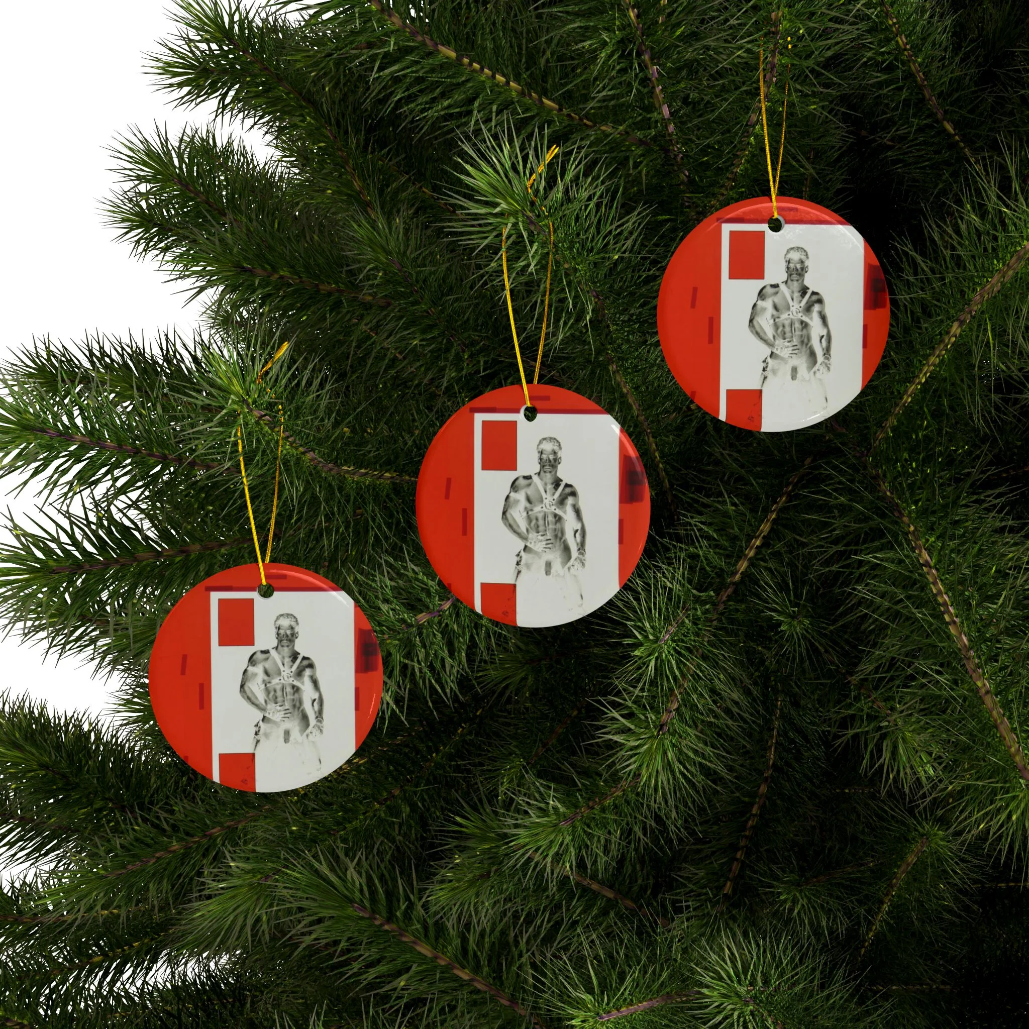90S VINTAGE GAY PORN TRANSPARENCY #5 Ceramic Ornaments (1pc, 3pcs, 5pcs, 10pcs) - Image 9