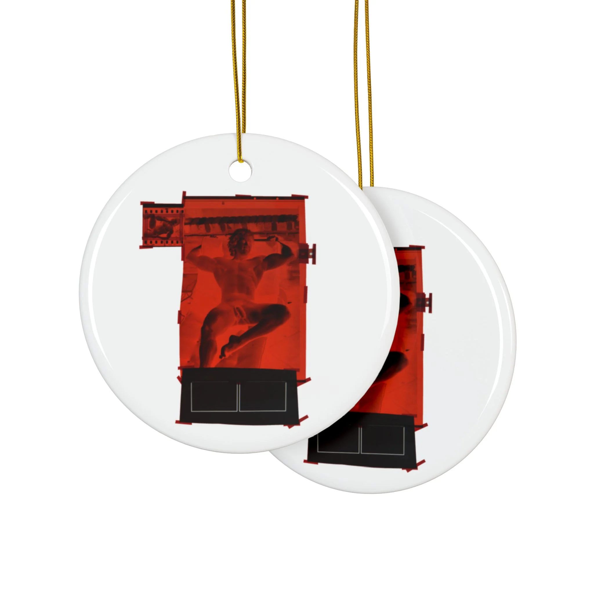 90S VINTAGE GAY PORN TRANSPARENCY #7 Ceramic Ornaments (1pc, 3pcs, 5pcs, 10pcs) - Image 10