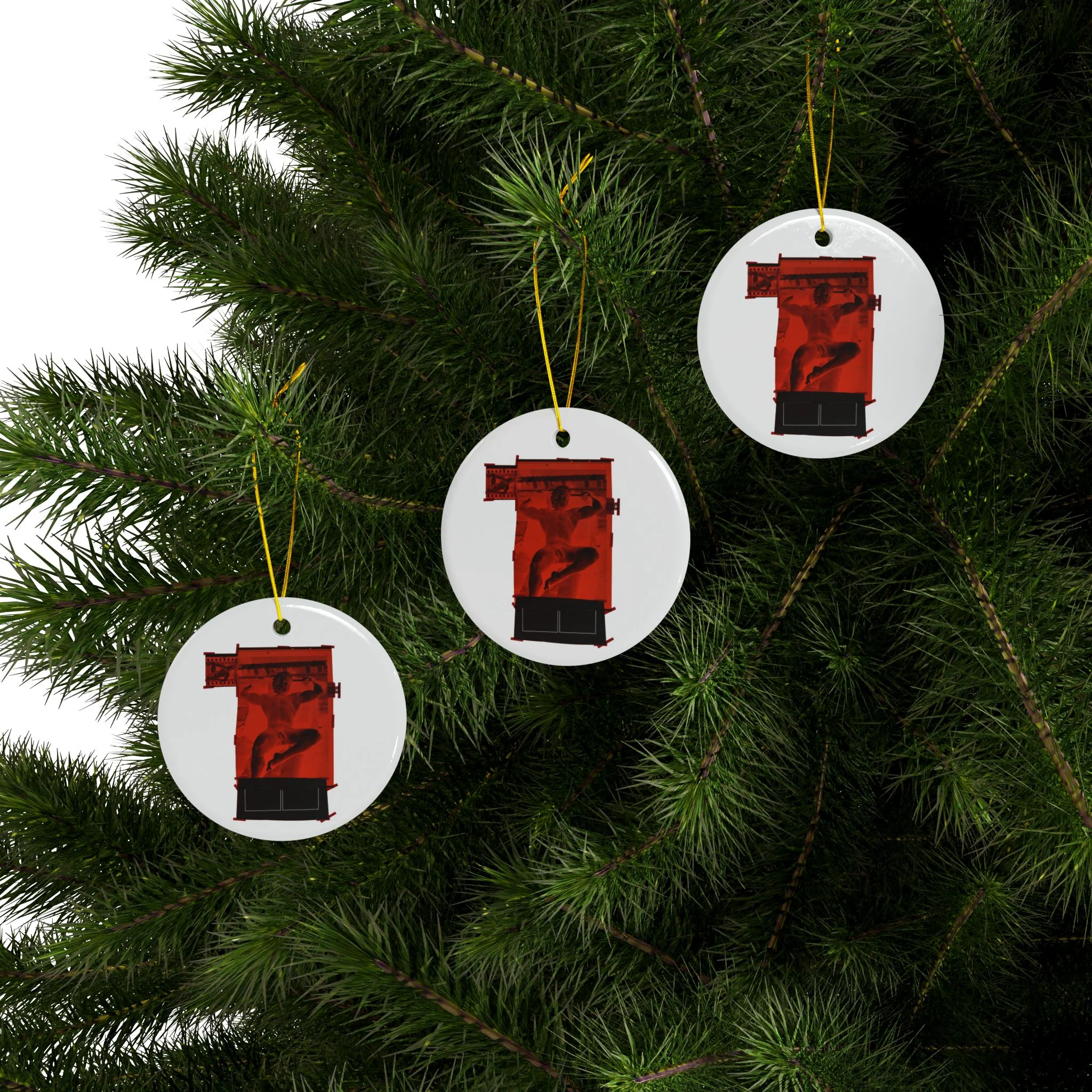 90S VINTAGE GAY PORN TRANSPARENCY #7 Ceramic Ornaments (1pc, 3pcs, 5pcs, 10pcs) - Image 9