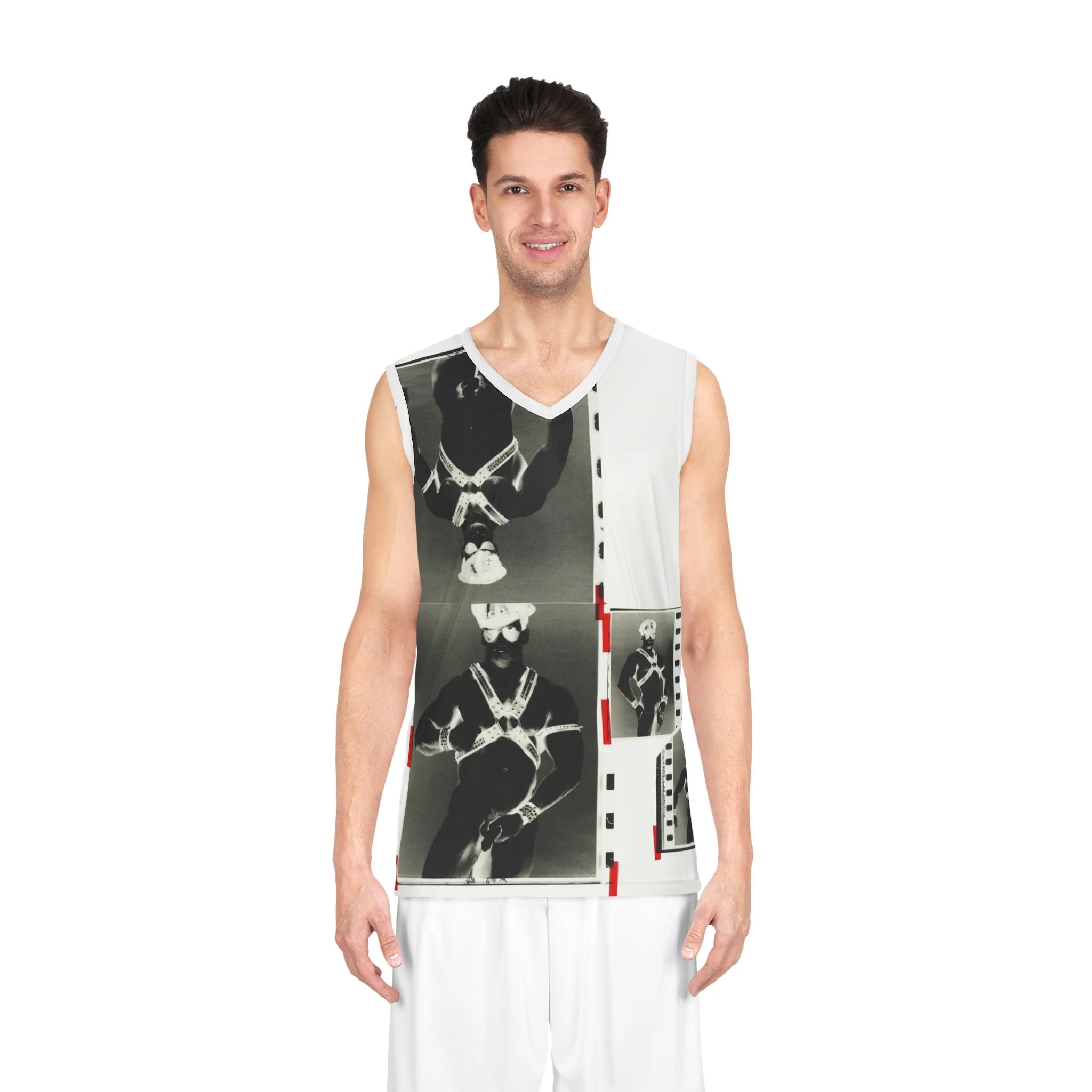 90S VINTAGE GAY PORN TRANSPARENCY Basketball Jersey - Image 20
