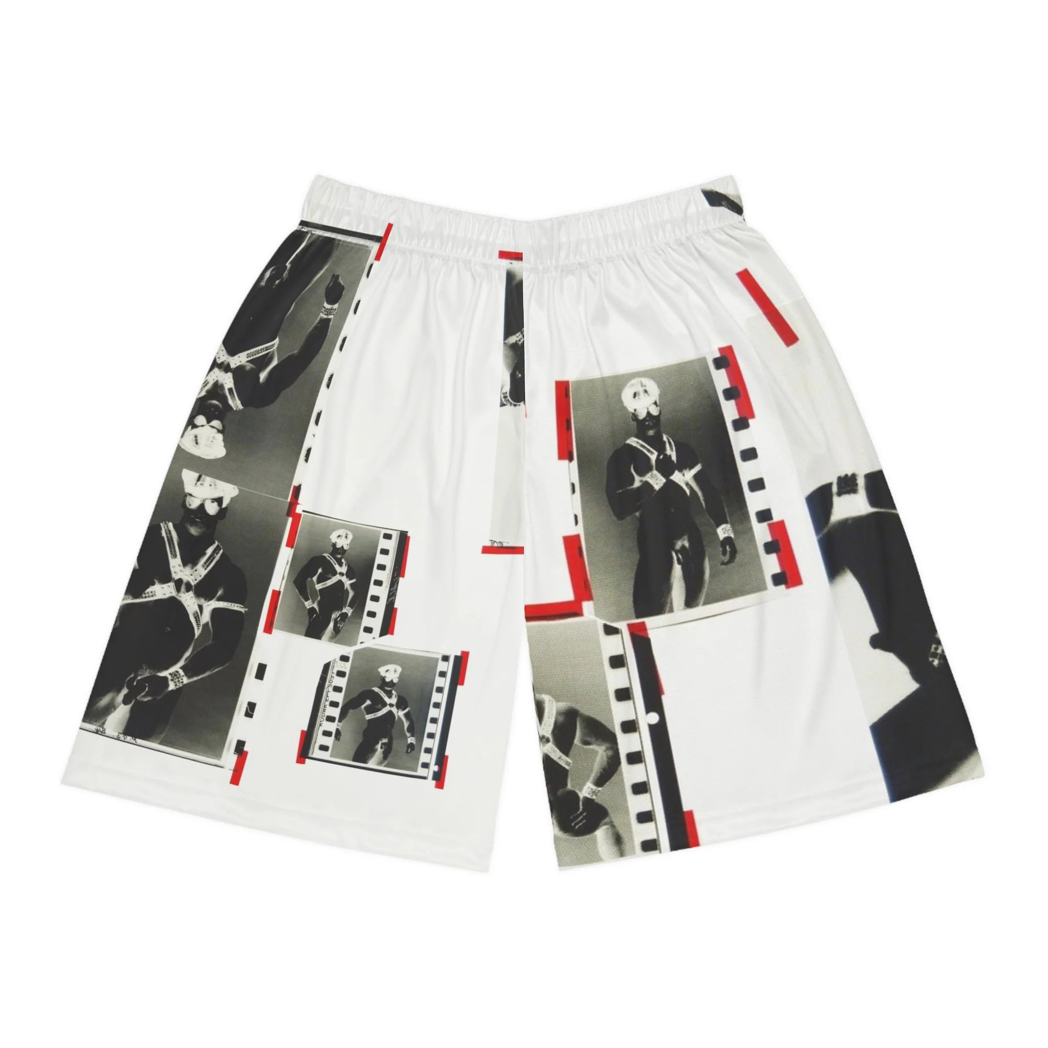 90S VINTAGE GAY PORN TRANSPARENCY Basketball Shorts - Image 5