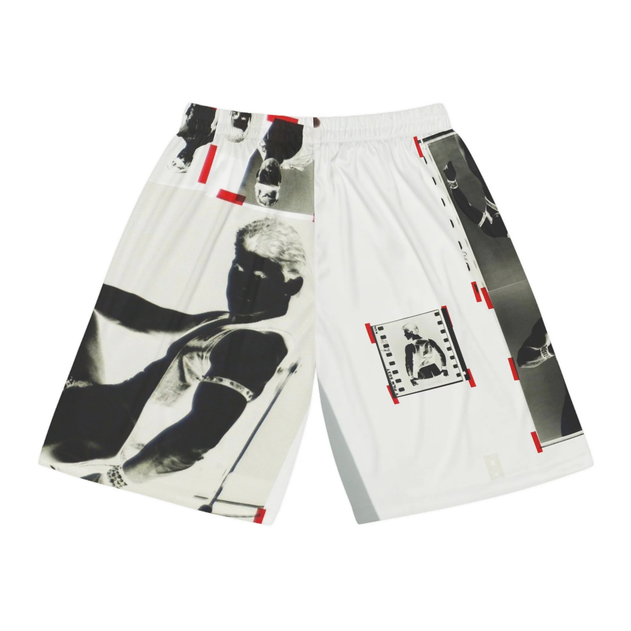 90S VINTAGE GAY PORN TRANSPARENCY Basketball Shorts - Image 6