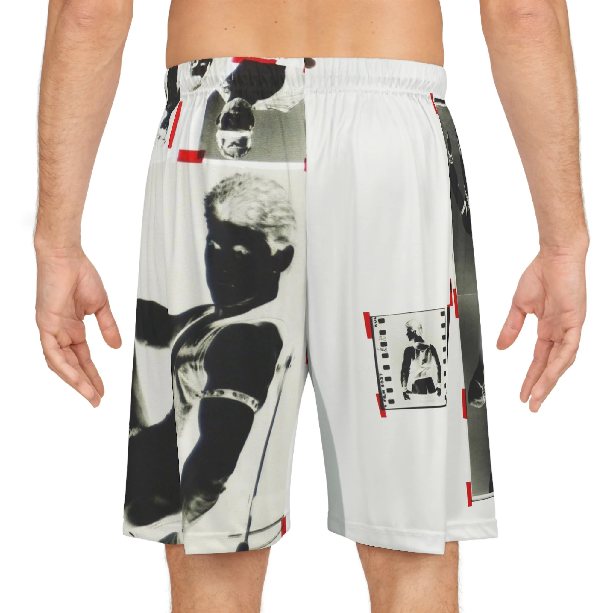 90S VINTAGE GAY PORN TRANSPARENCY Basketball Shorts - Image 7