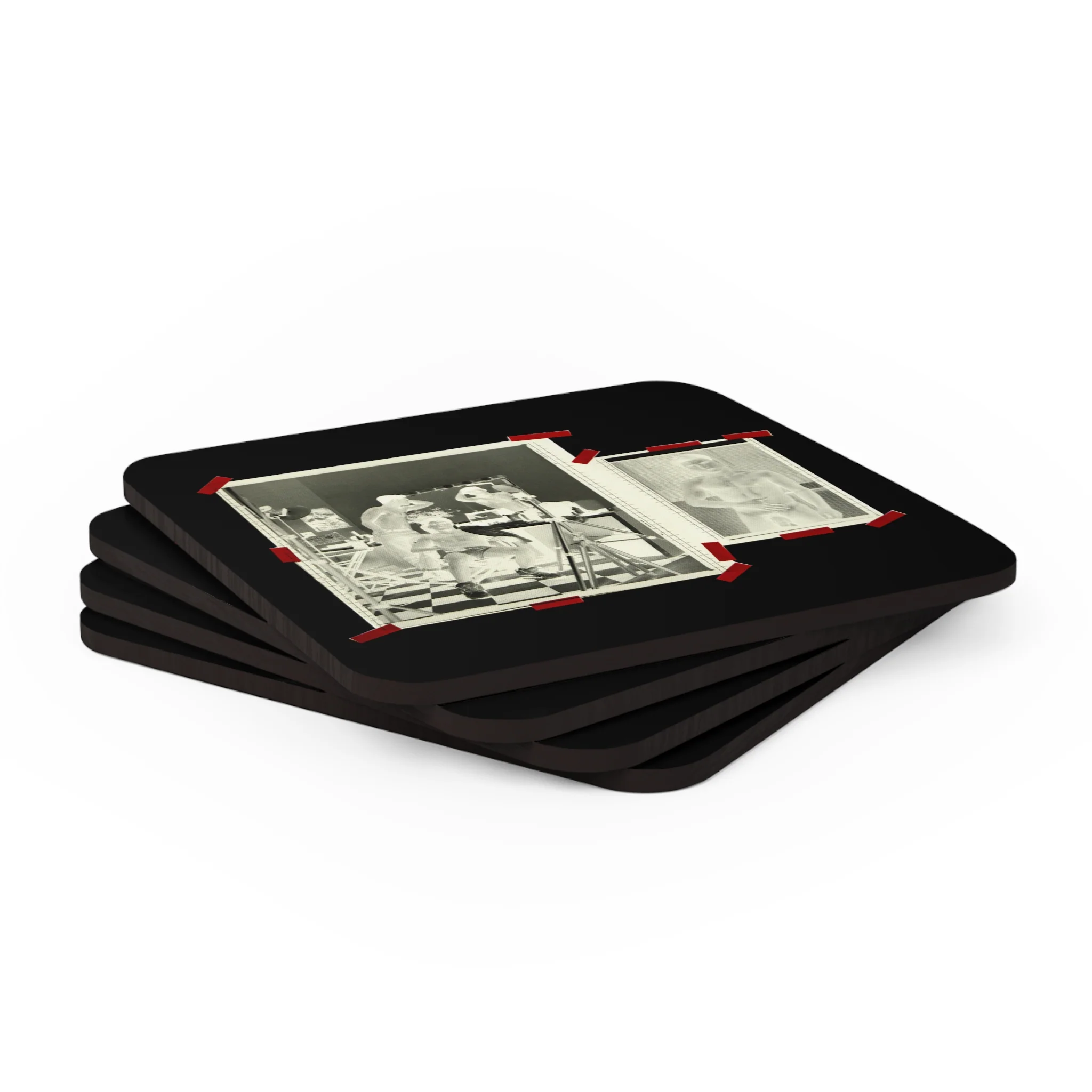 90S VINTAGE GAY PORN TRANSPARENCY Coaster Set #1 - Image 3