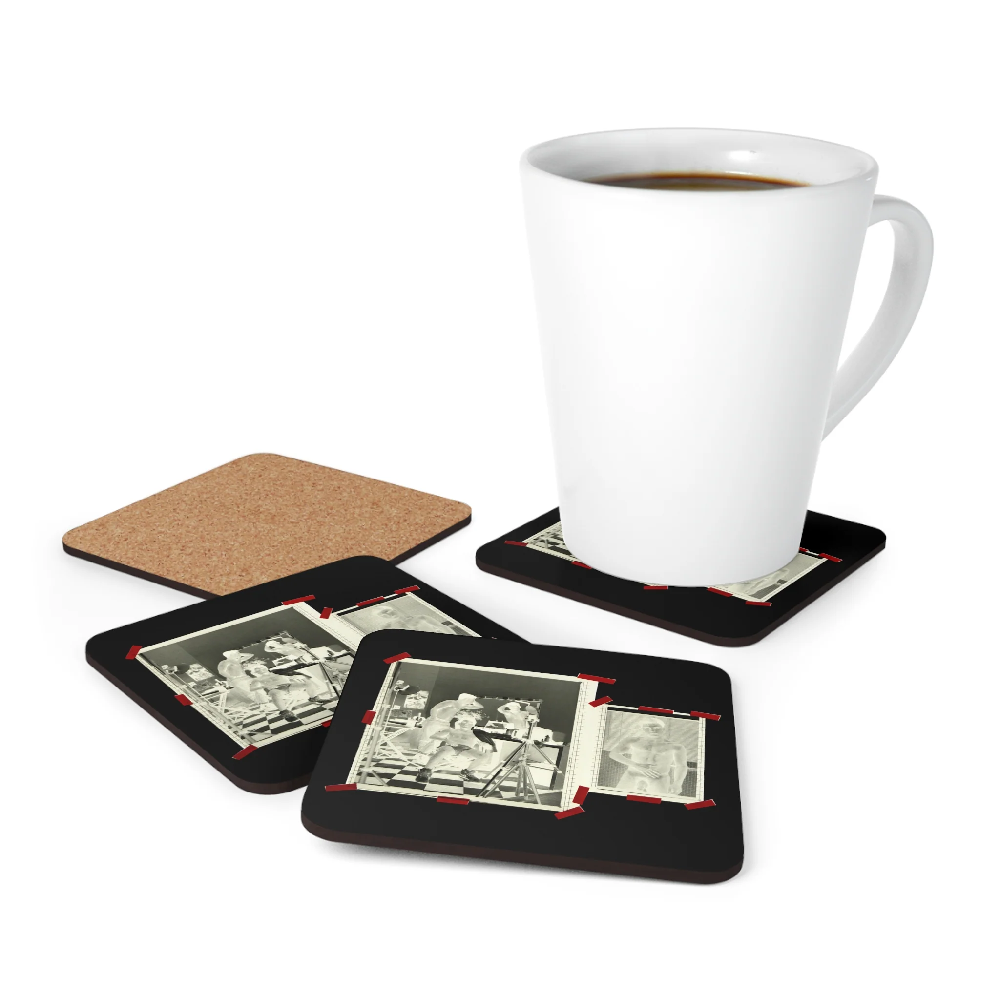 90S VINTAGE GAY PORN TRANSPARENCY Coaster Set #1 - Image 4
