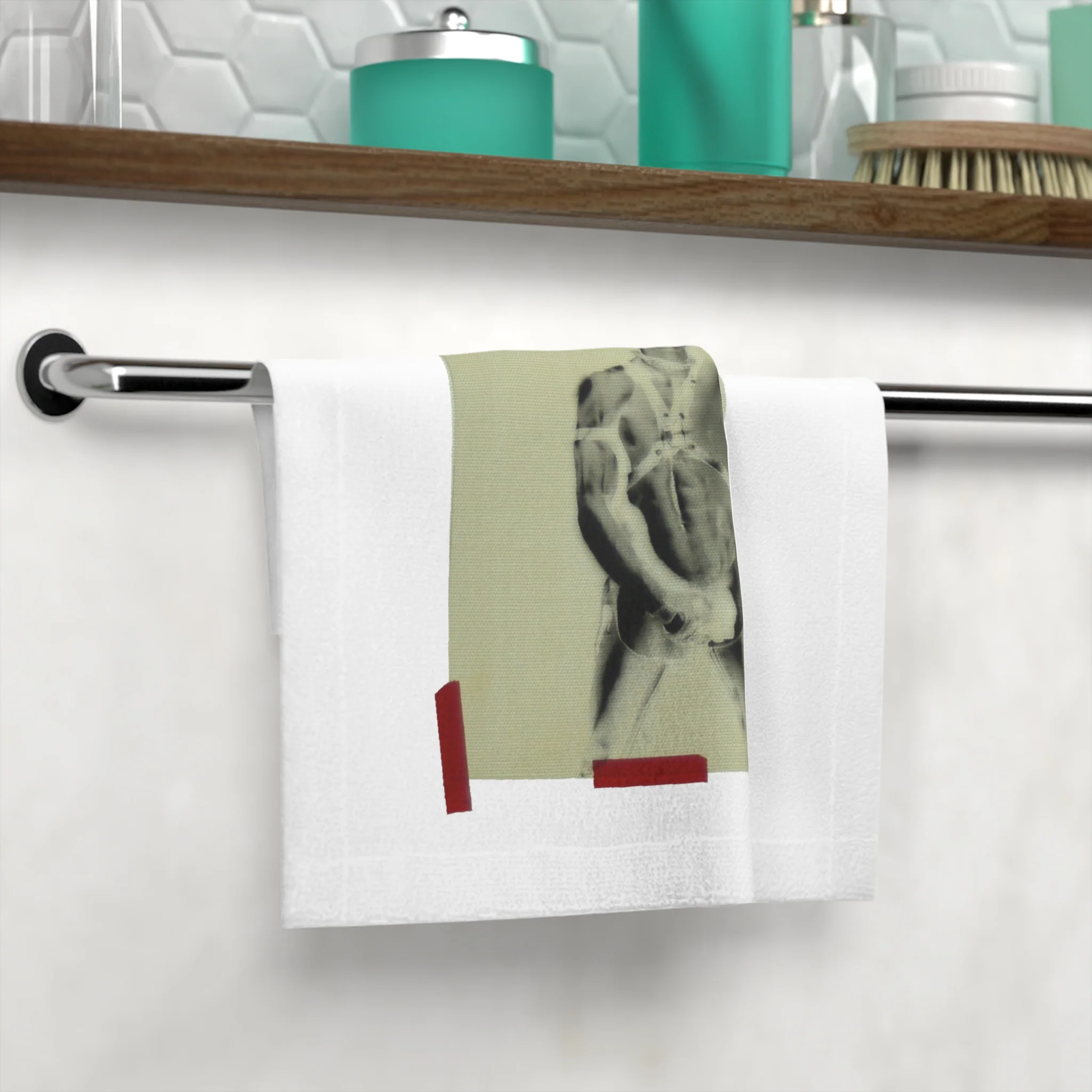 90S VINTAGE GAY PORN TRANSPARENCY CUM TOWEL #2 - Image 4