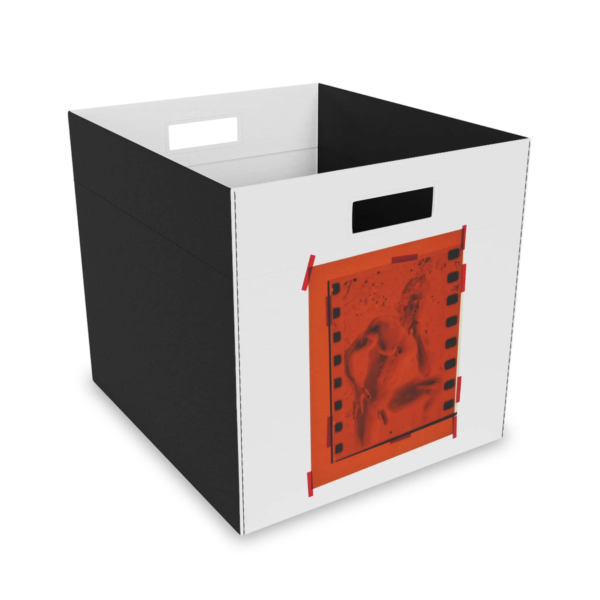 90S VINTAGE GAY PORN TRANSPARENCY Felt Storage Box - Image 2