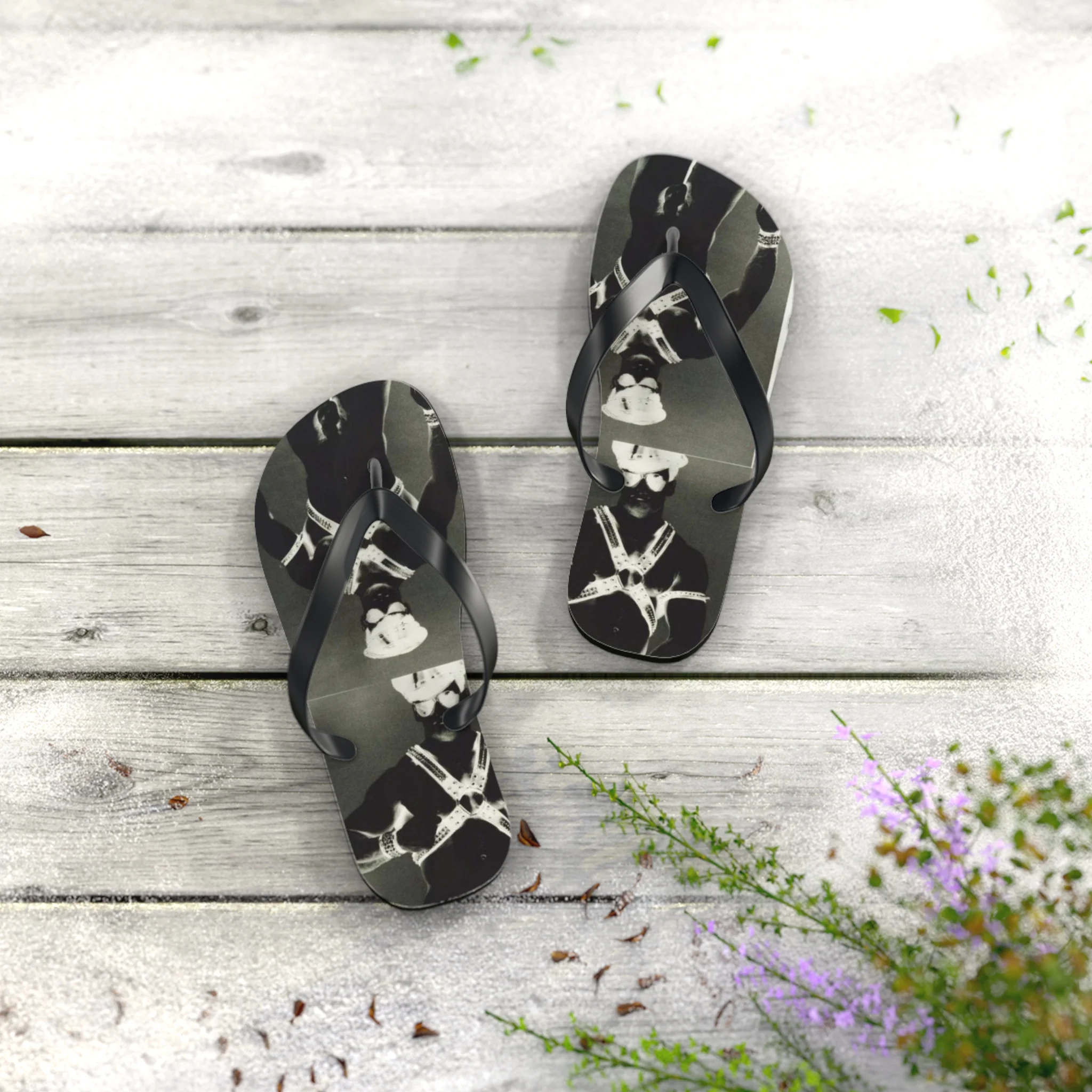 90S VINTAGE GAY PORN TRANSPARENCY Flip Flops - Image 12