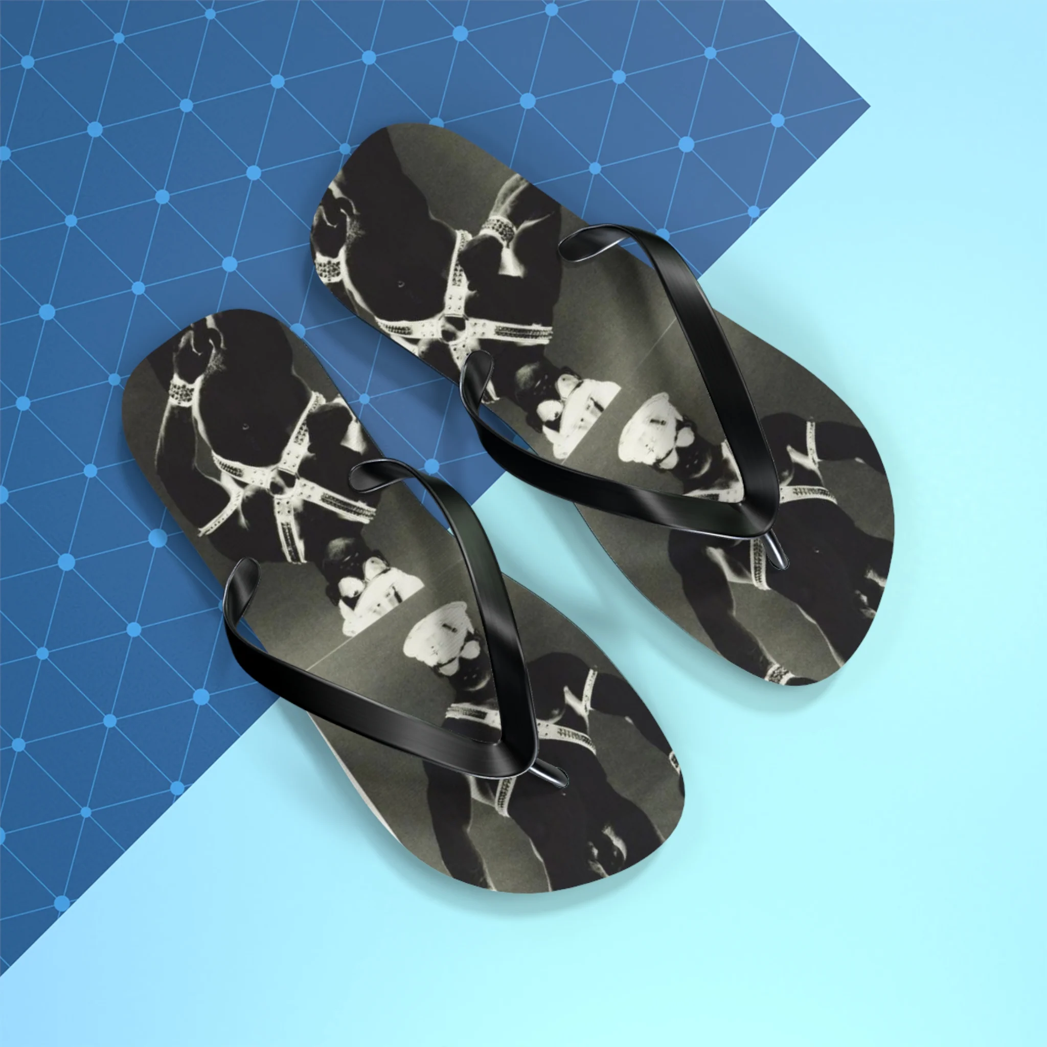 90S VINTAGE GAY PORN TRANSPARENCY Flip Flops - Image 3