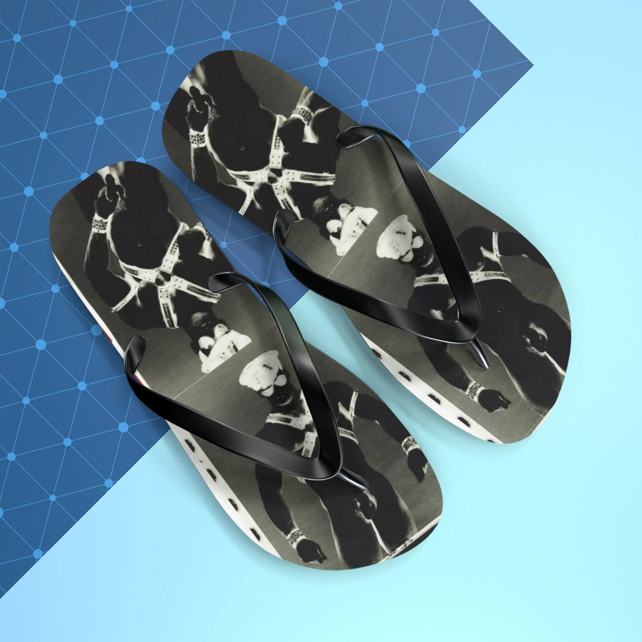 90S VINTAGE GAY PORN TRANSPARENCY Flip Flops - Image 4