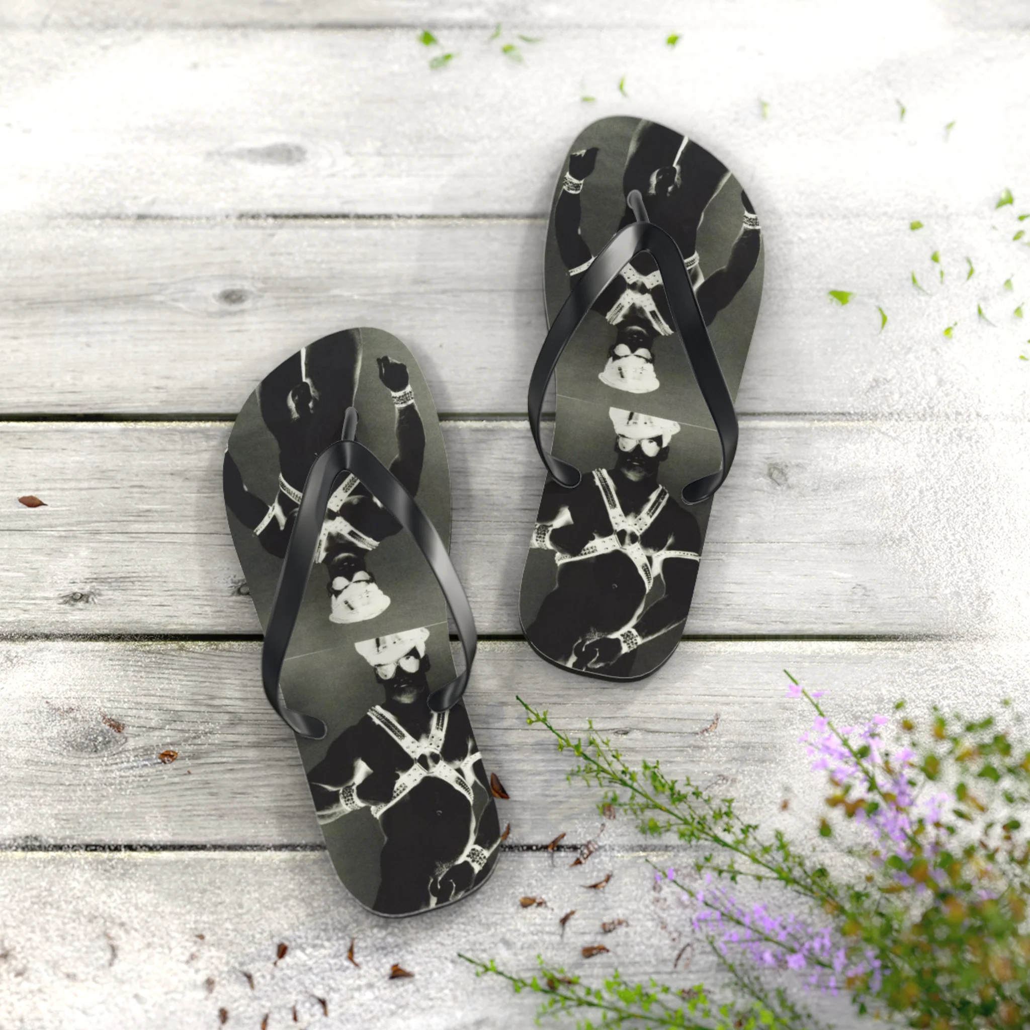 90S VINTAGE GAY PORN TRANSPARENCY Flip Flops - Image 8