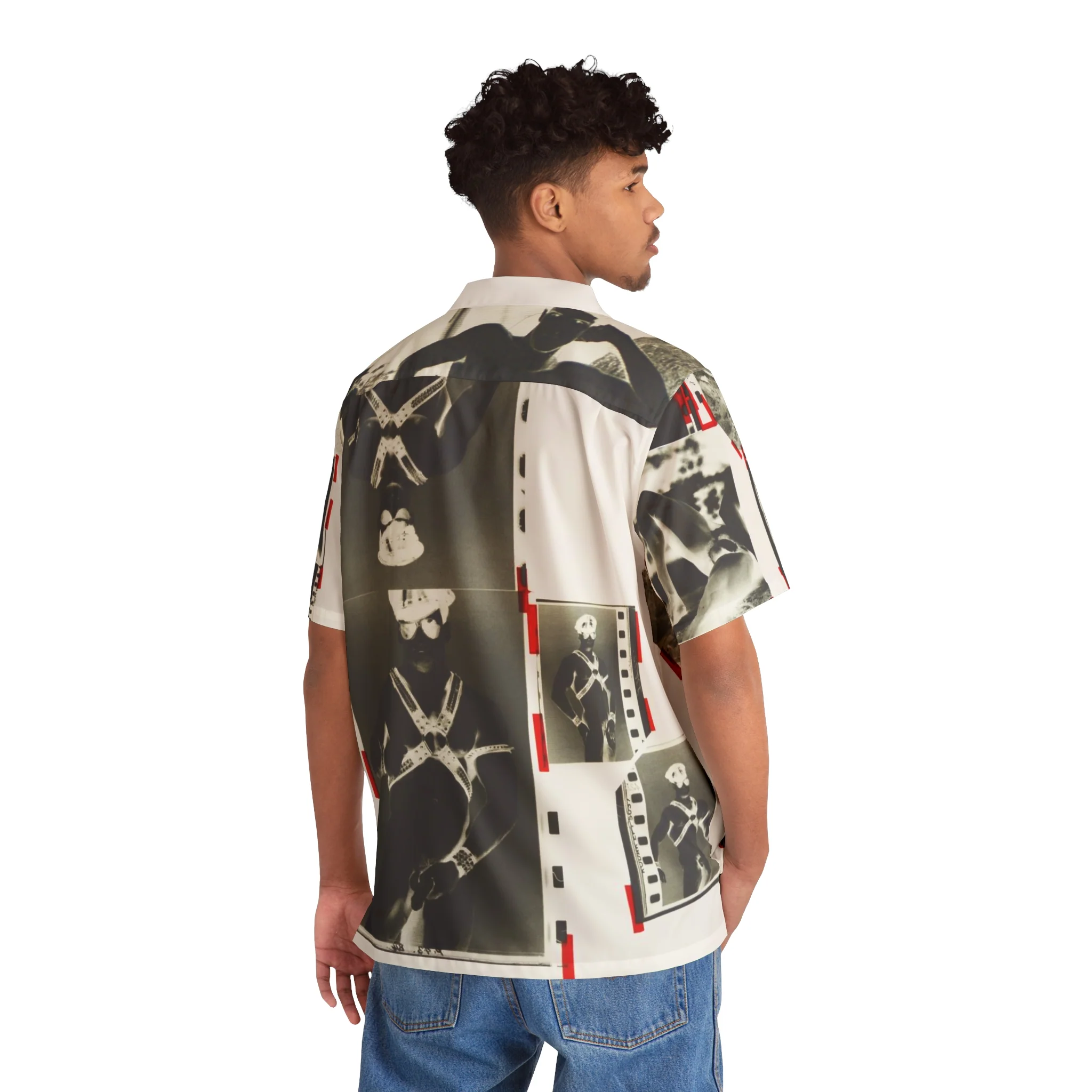 90S VINTAGE GAY PORN TRANSPARENCY Hawaiian Shirt - Image 6