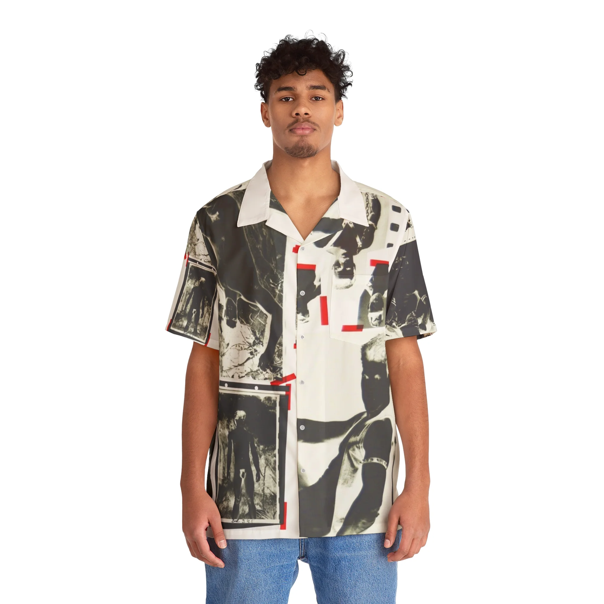 90S VINTAGE GAY PORN TRANSPARENCY Hawaiian Shirt - Image 8