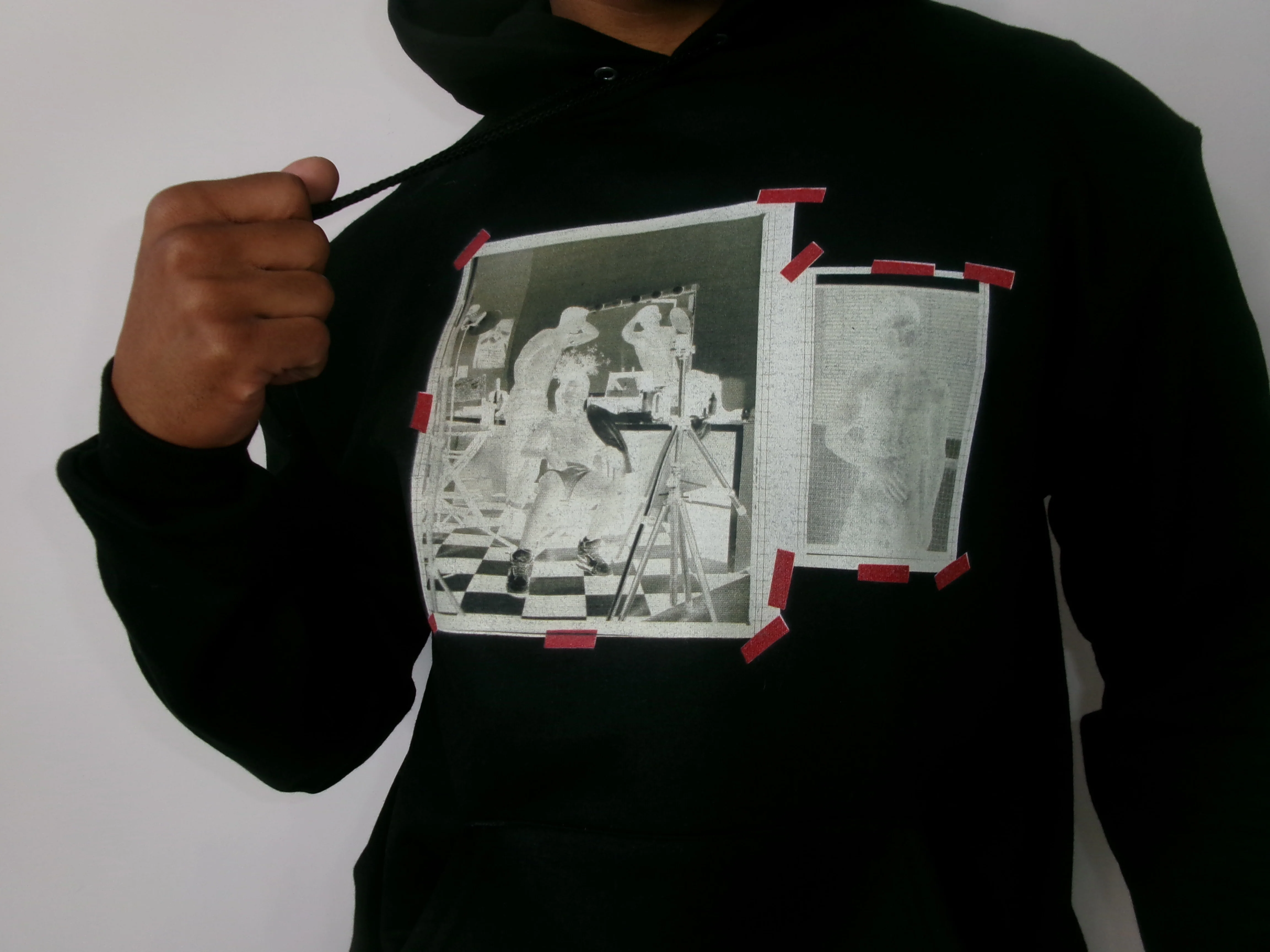 90S VINTAGE GAY PORN TRANSPARENCY HOODIE #2 - Image 3