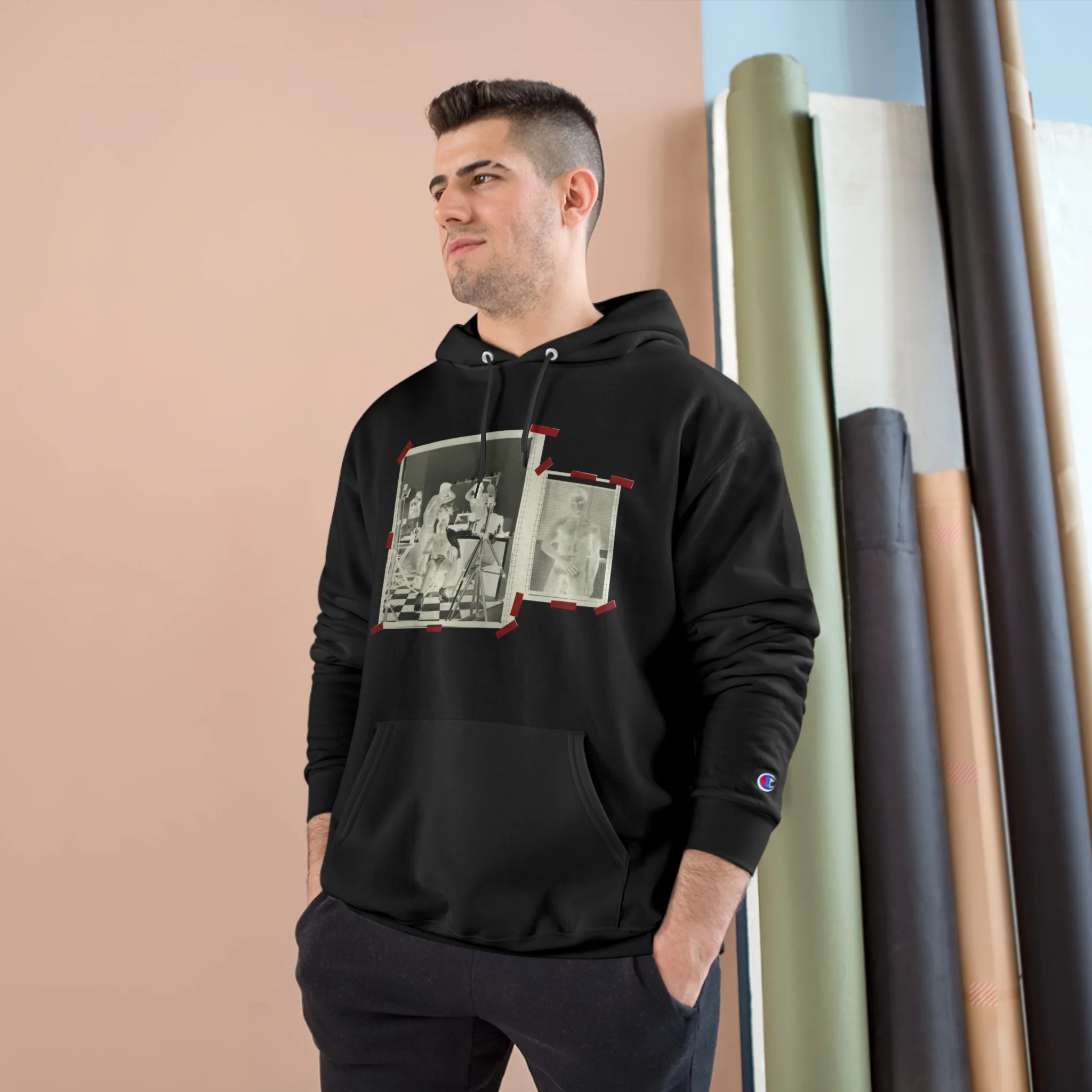 90S VINTAGE GAY PORN TRANSPARENCY HOODIE #2 - Image 6