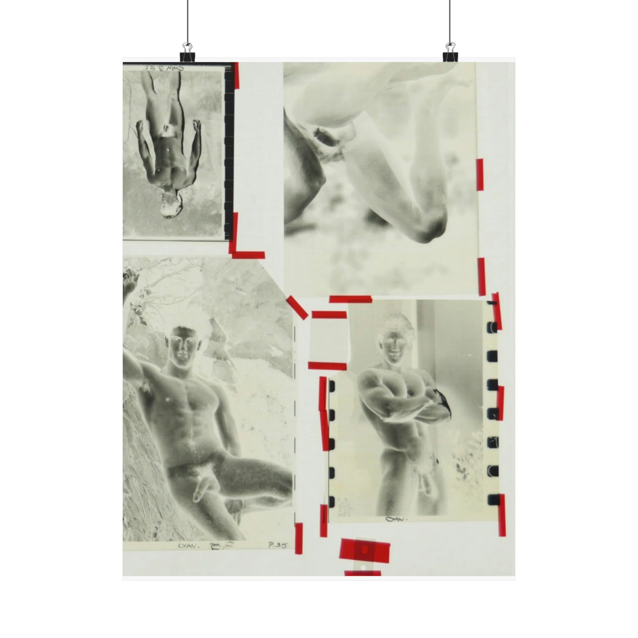 90S VINTAGE GAY PORN TRANSPARENCY Matte Vertical Poster #13 - Image 12