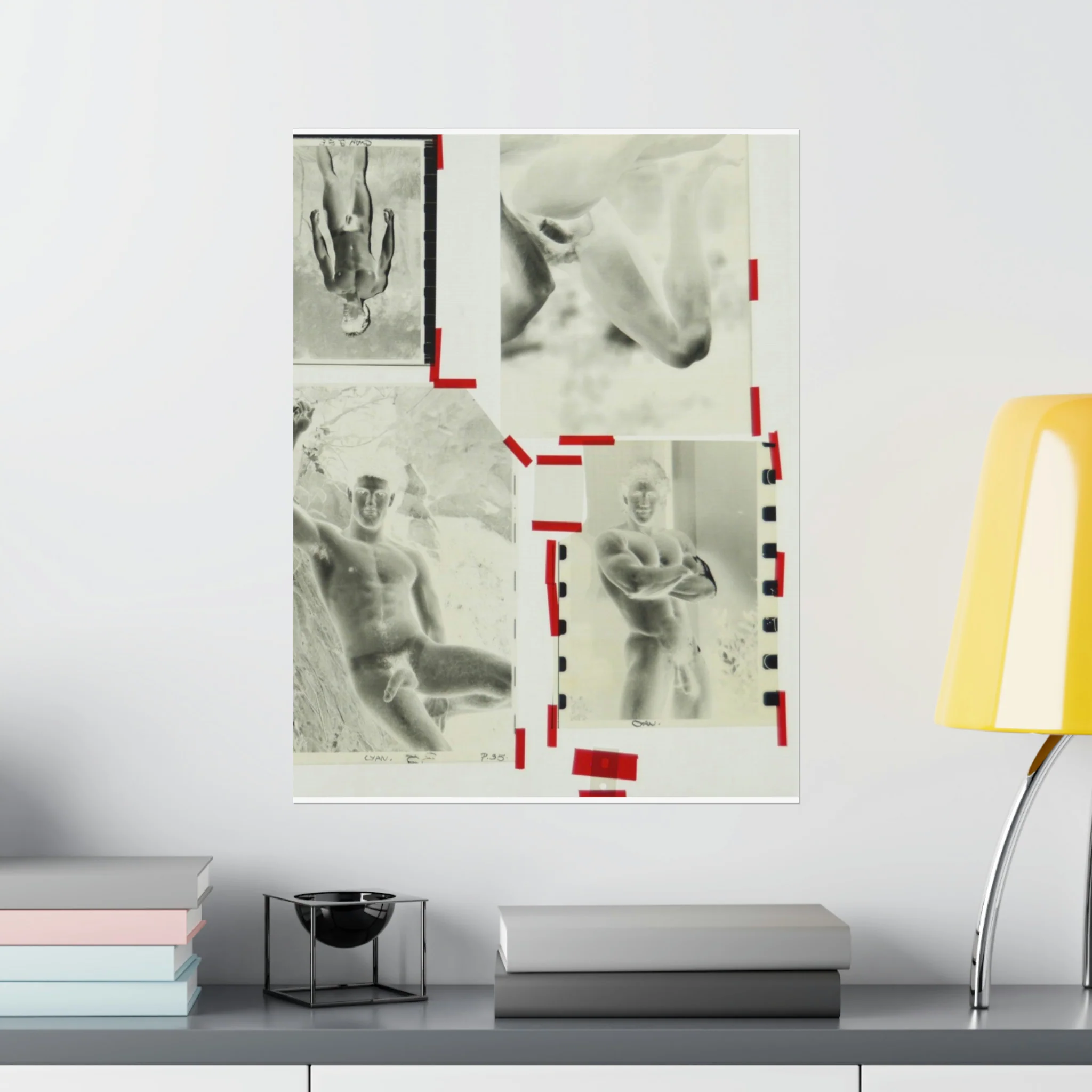 90S VINTAGE GAY PORN TRANSPARENCY Matte Vertical Poster #13 - Image 3