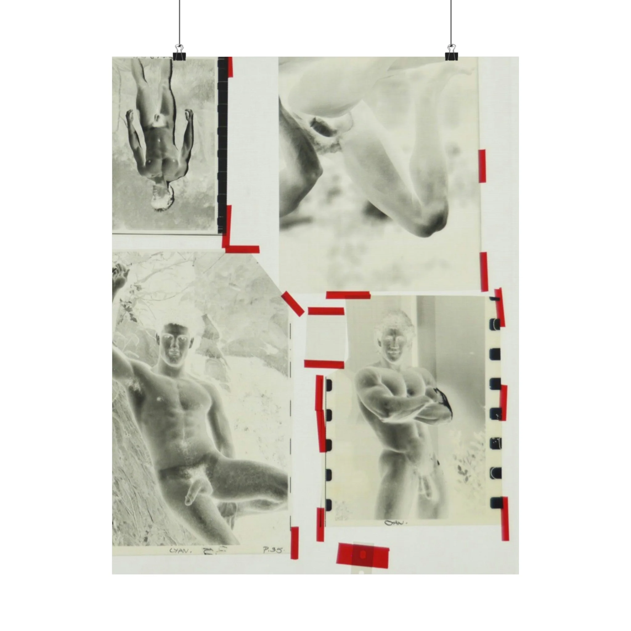 90S VINTAGE GAY PORN TRANSPARENCY Matte Vertical Poster #13 - Image 4