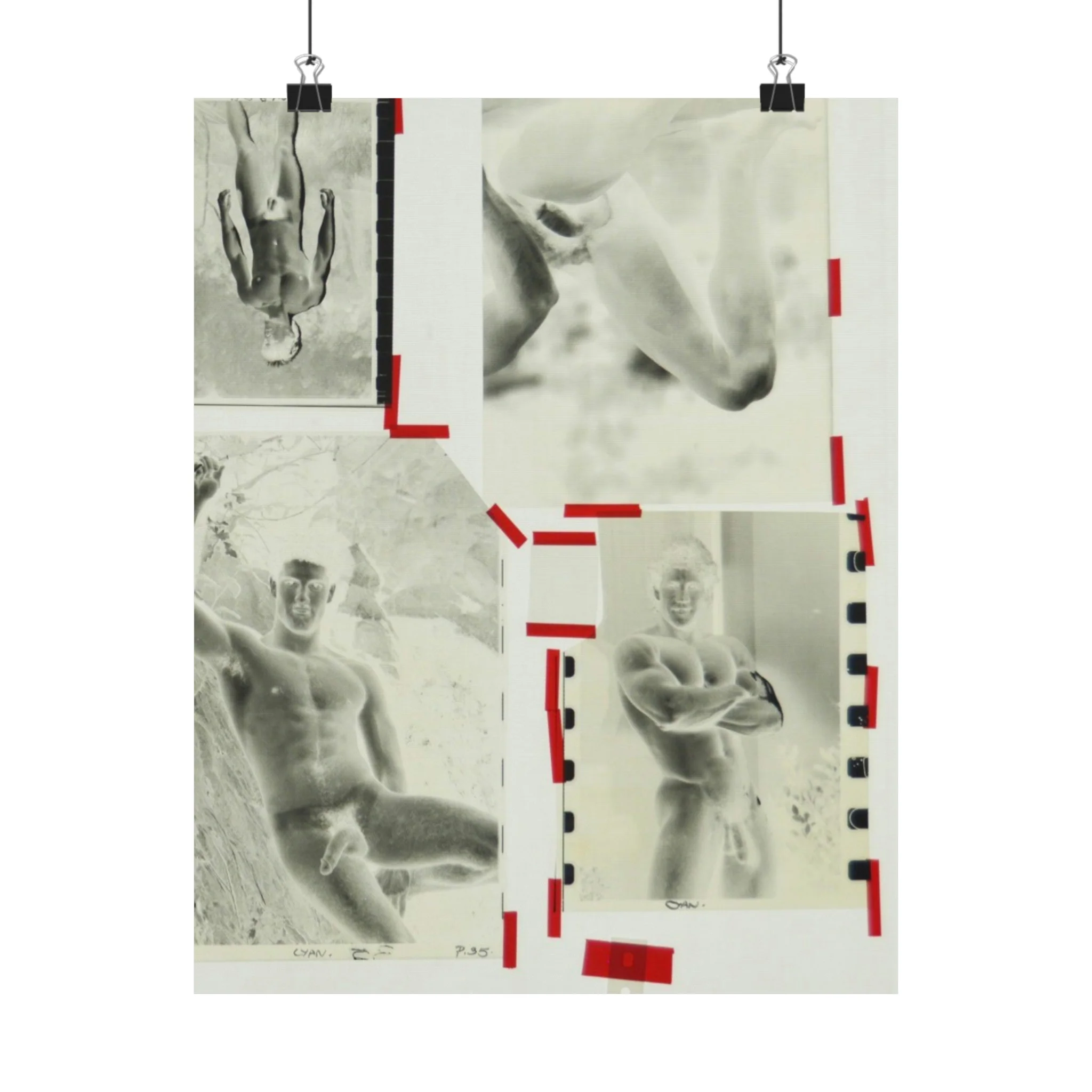90S VINTAGE GAY PORN TRANSPARENCY Matte Vertical Poster #13 - Image 8