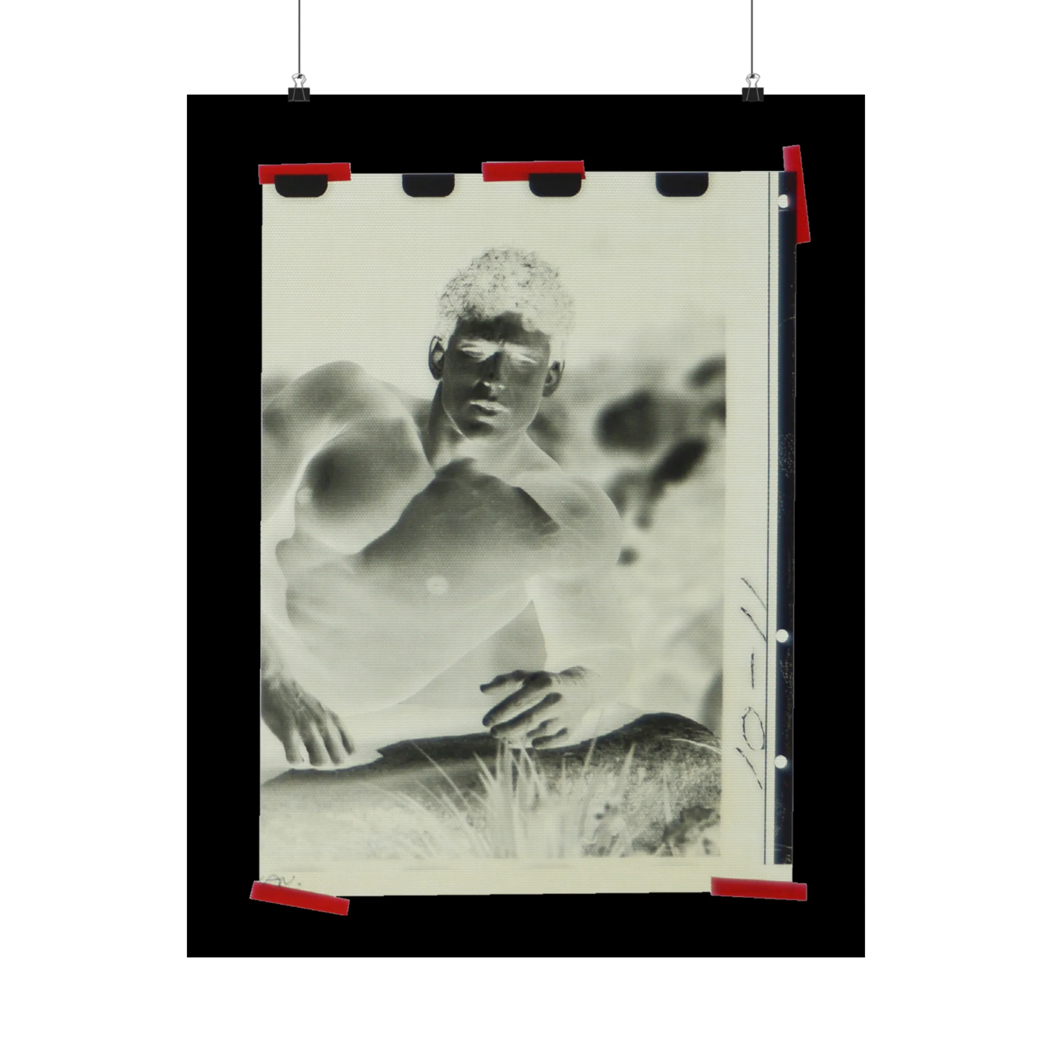 90S VINTAGE GAY PORN TRANSPARENCY Matte Vertical Poster #19 - Image 3