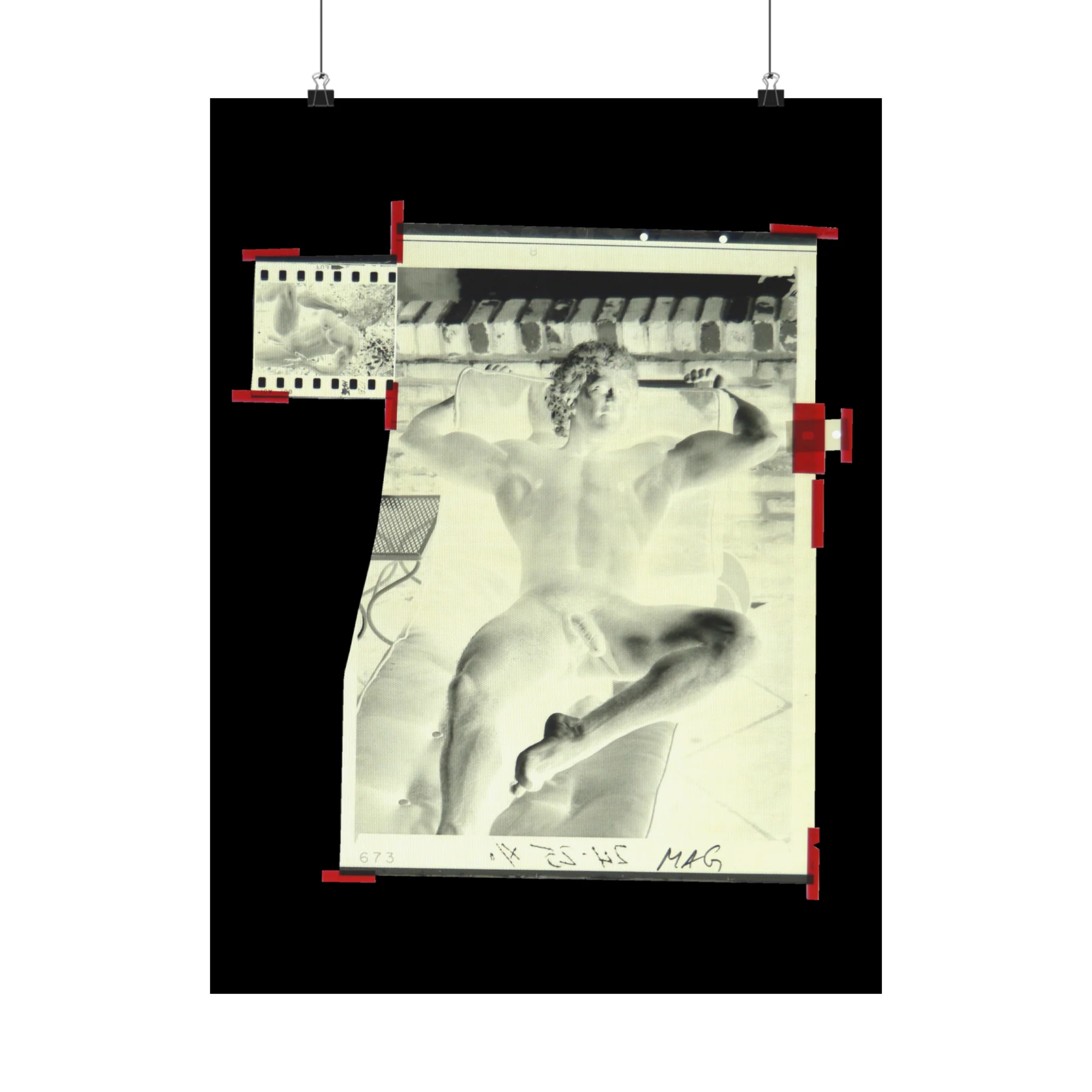 90S VINTAGE GAY PORN TRANSPARENCY Matte Vertical Poster #21 - Image 12