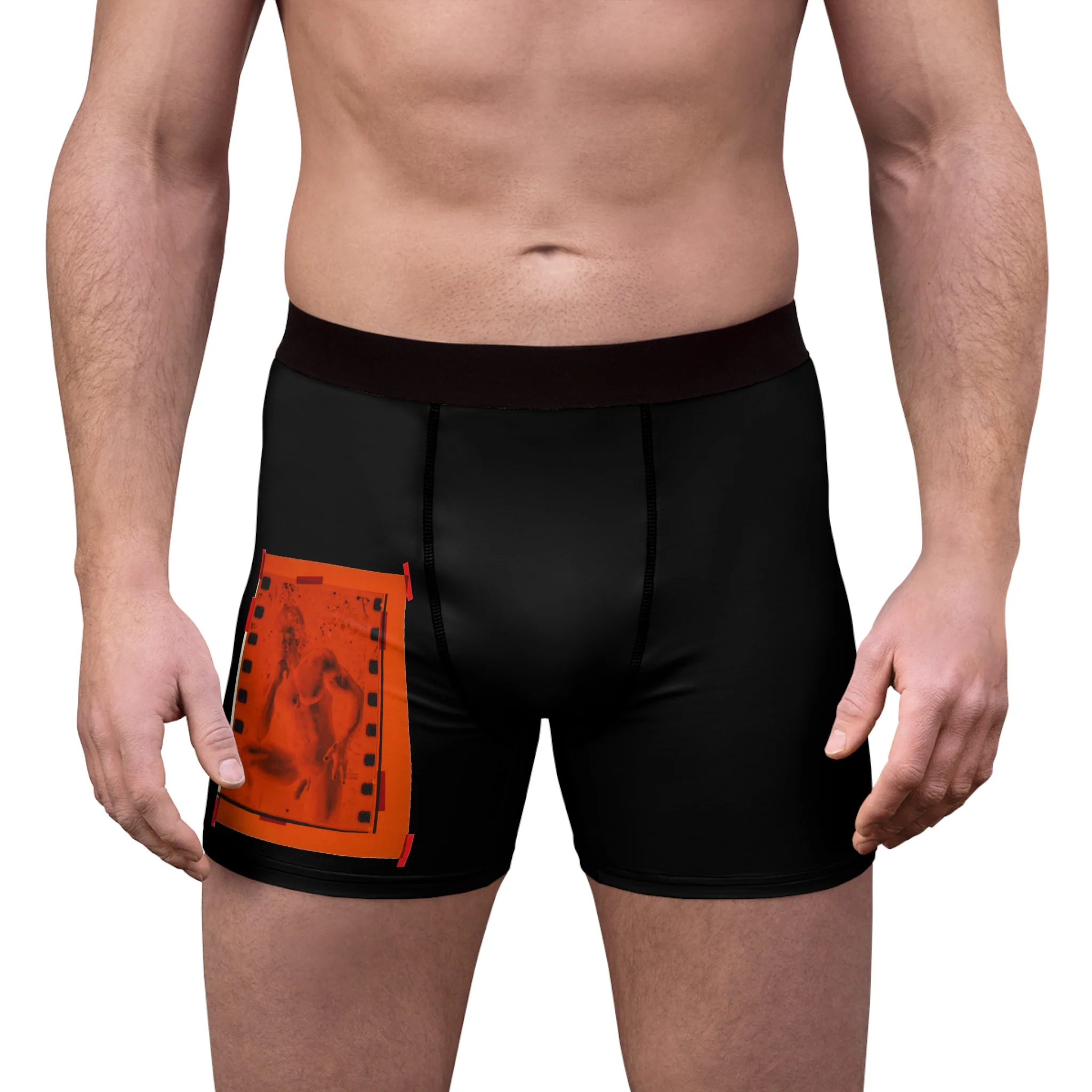 90S VINTAGE GAY PORN TRANSPARENCY Men's Boxer Briefs #2 - Image 4