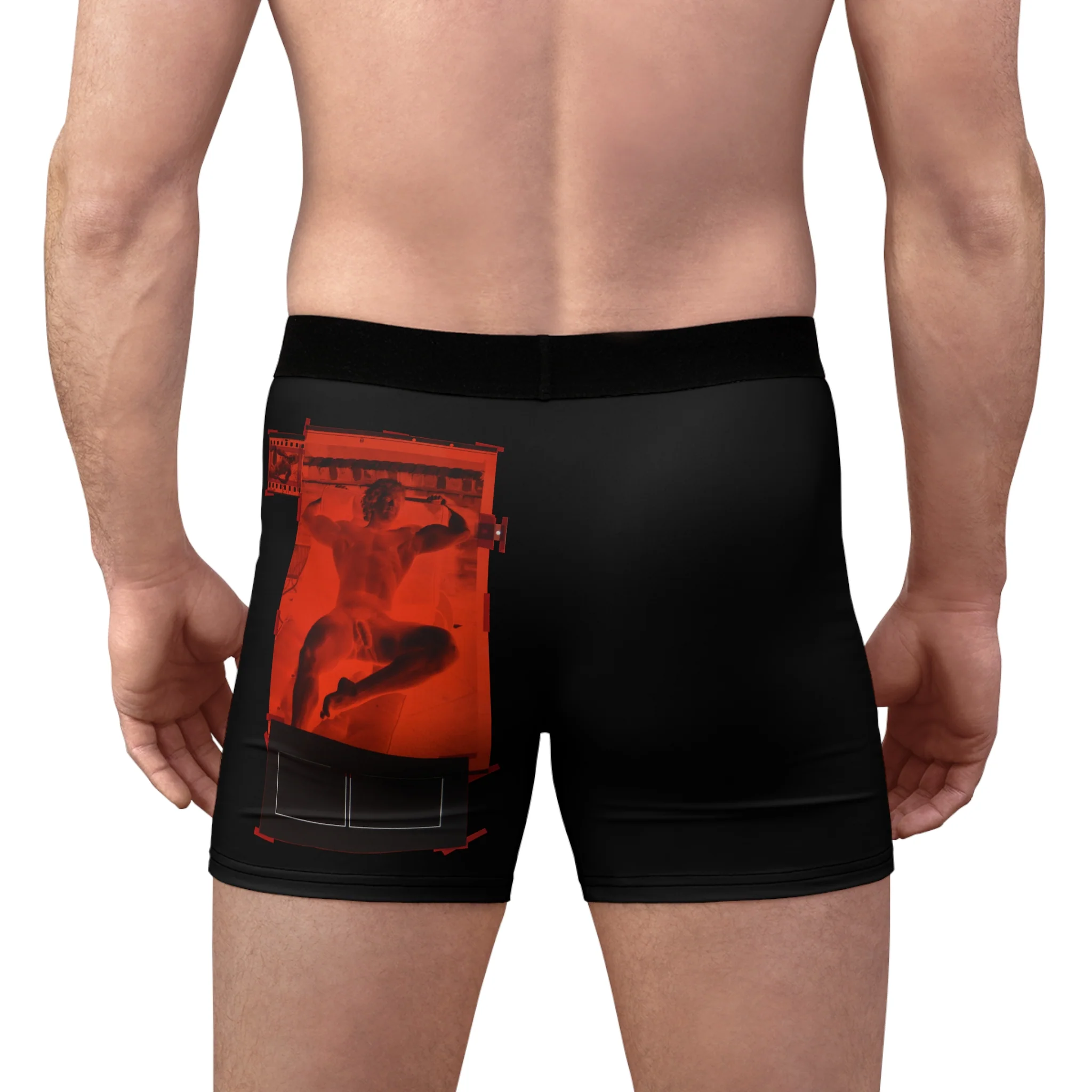 90S VINTAGE GAY PORN TRANSPARENCY Men's Boxer Briefs #2 - Image 7