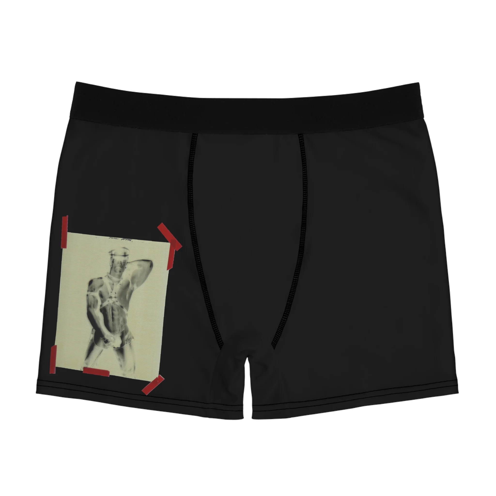 90S VINTAGE GAY PORN TRANSPARENCY Men's Boxer Briefs - Image 2