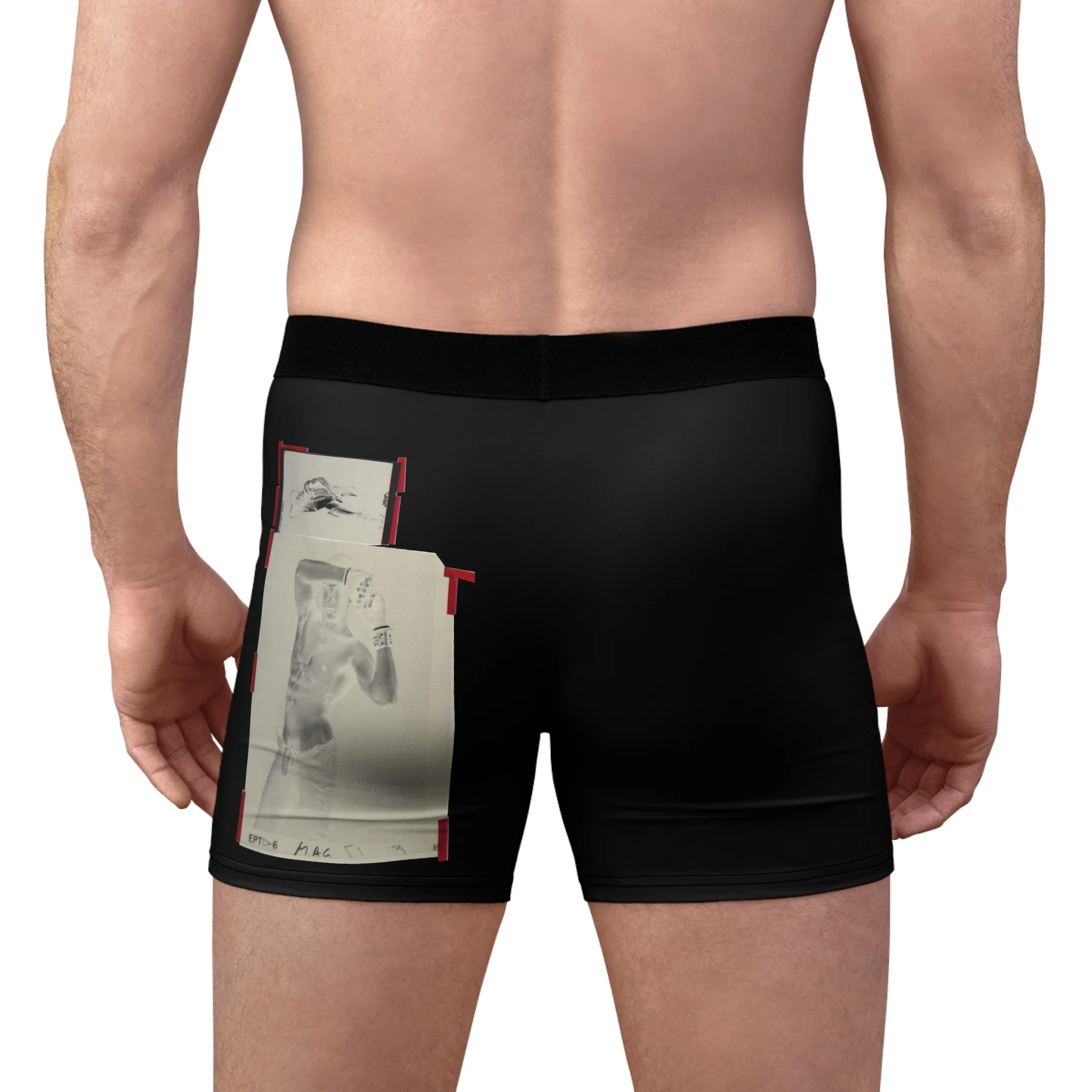 90S VINTAGE GAY PORN TRANSPARENCY Men's Boxer Briefs - Image 4