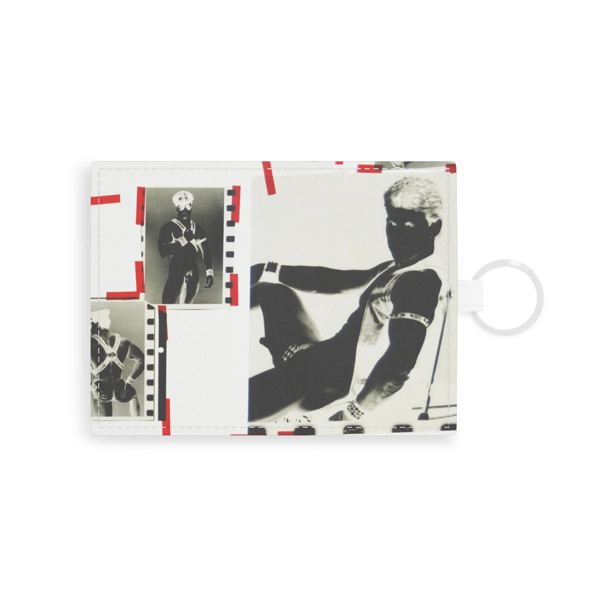 90S VINTAGE GAY PORN TRANSPARENCY Saffiano Leather Card Holder - Image 2