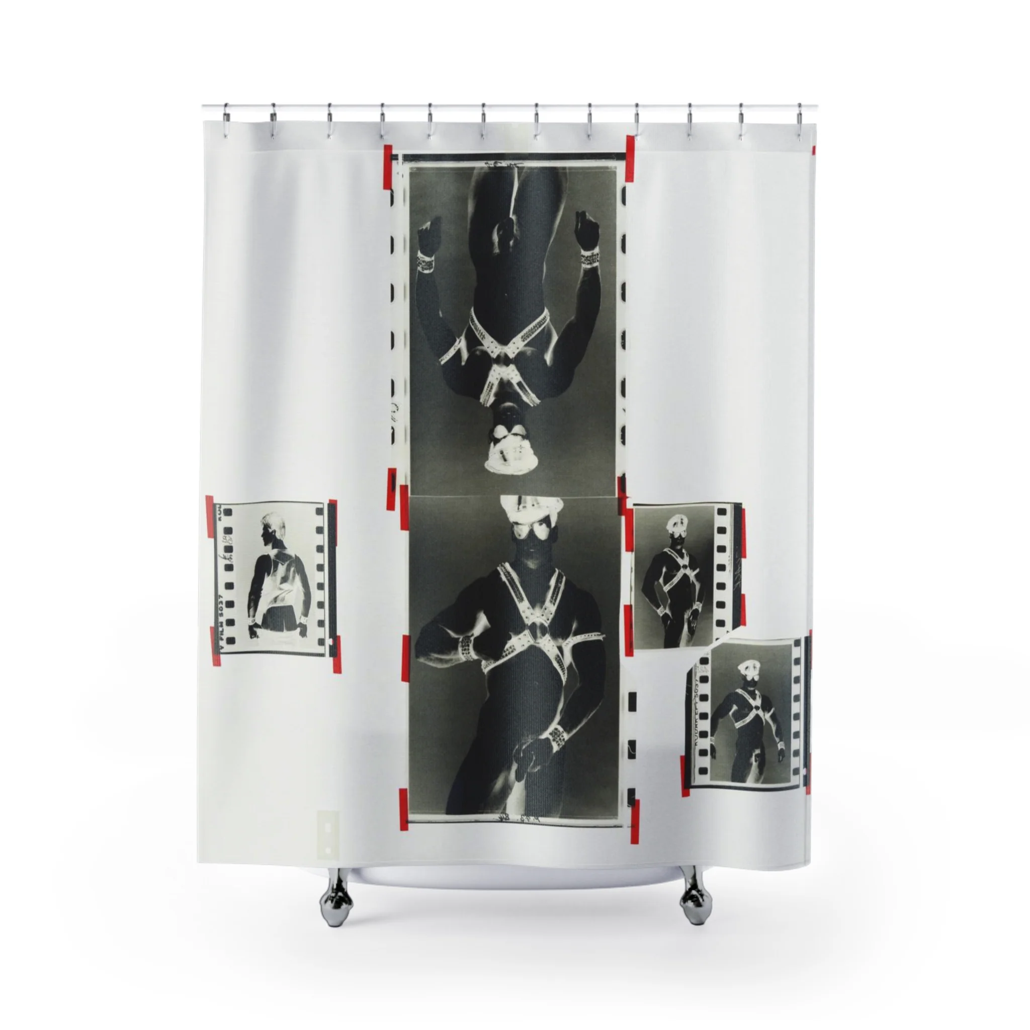 90S VINTAGE GAY PORN TRANSPARENCY Shower Curtain - Image 2