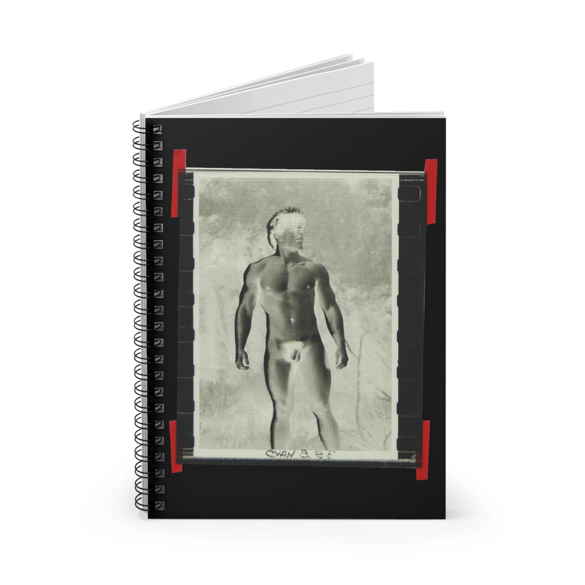 90S VINTAGE GAY PORN TRANSPARENCY Spiral Notebook - Ruled Line #2 - Image 2
