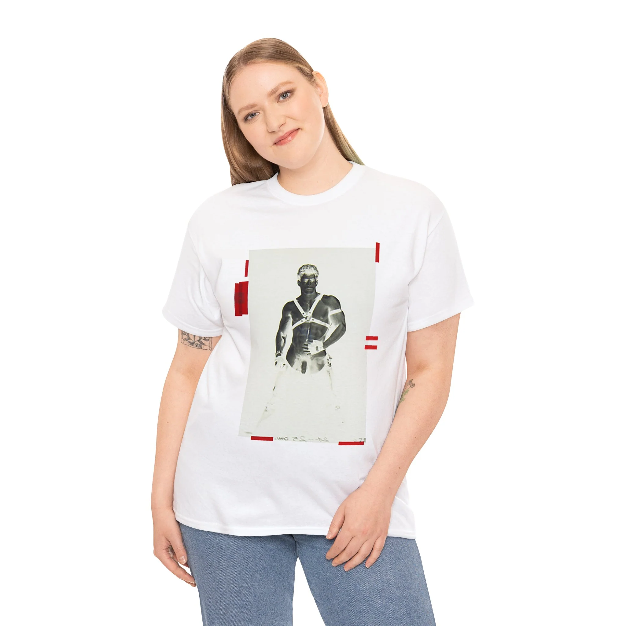 90S VINTAGE GAY PORN TRANSPARENCY Unisex Heavy Cotton Tee #10 - Image 6